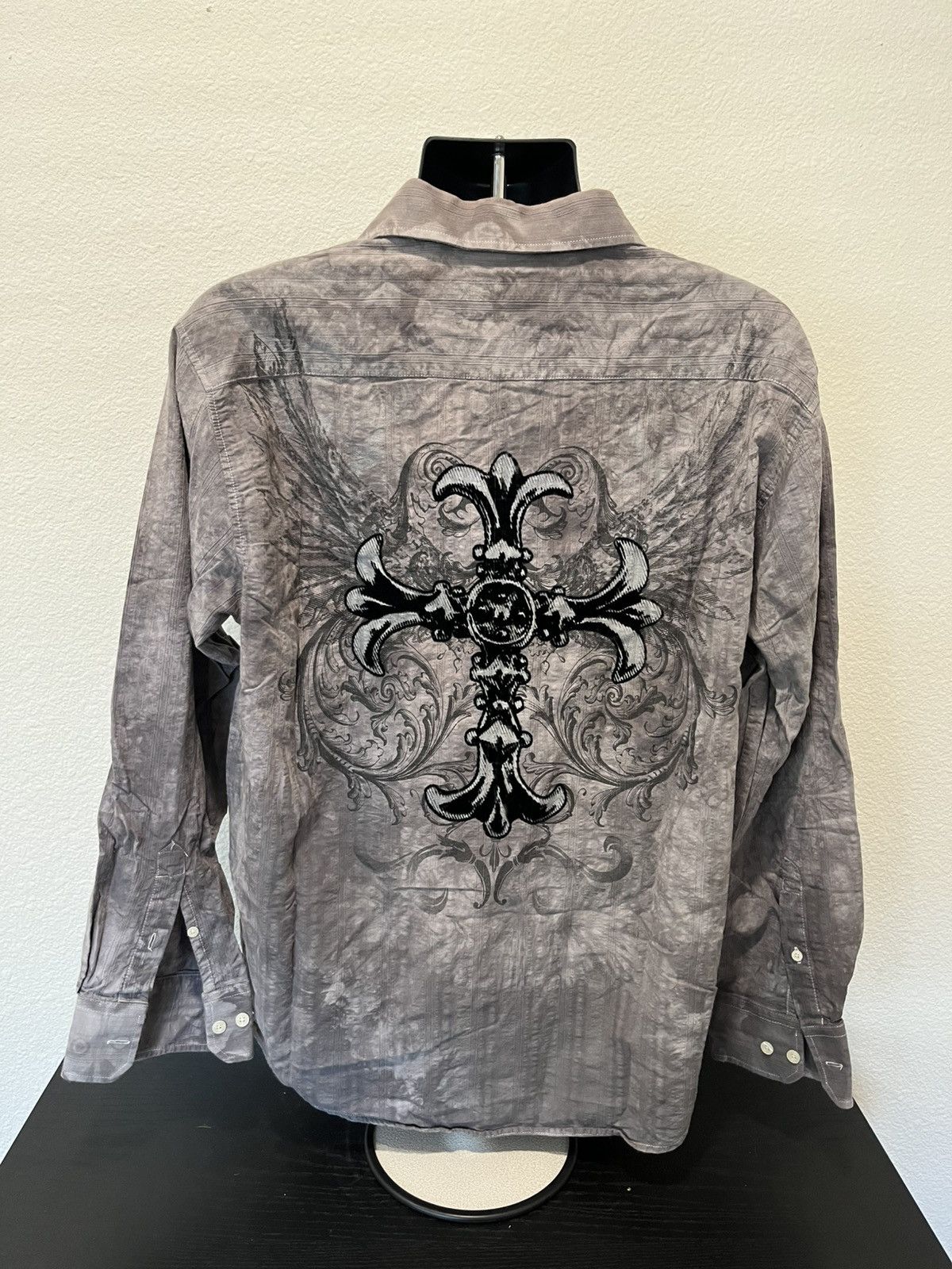 Vintage Y2K eighty eight grunge cyber punk button up shirt Size US L / EU 52-54 / 3 - 2 Thumbnail