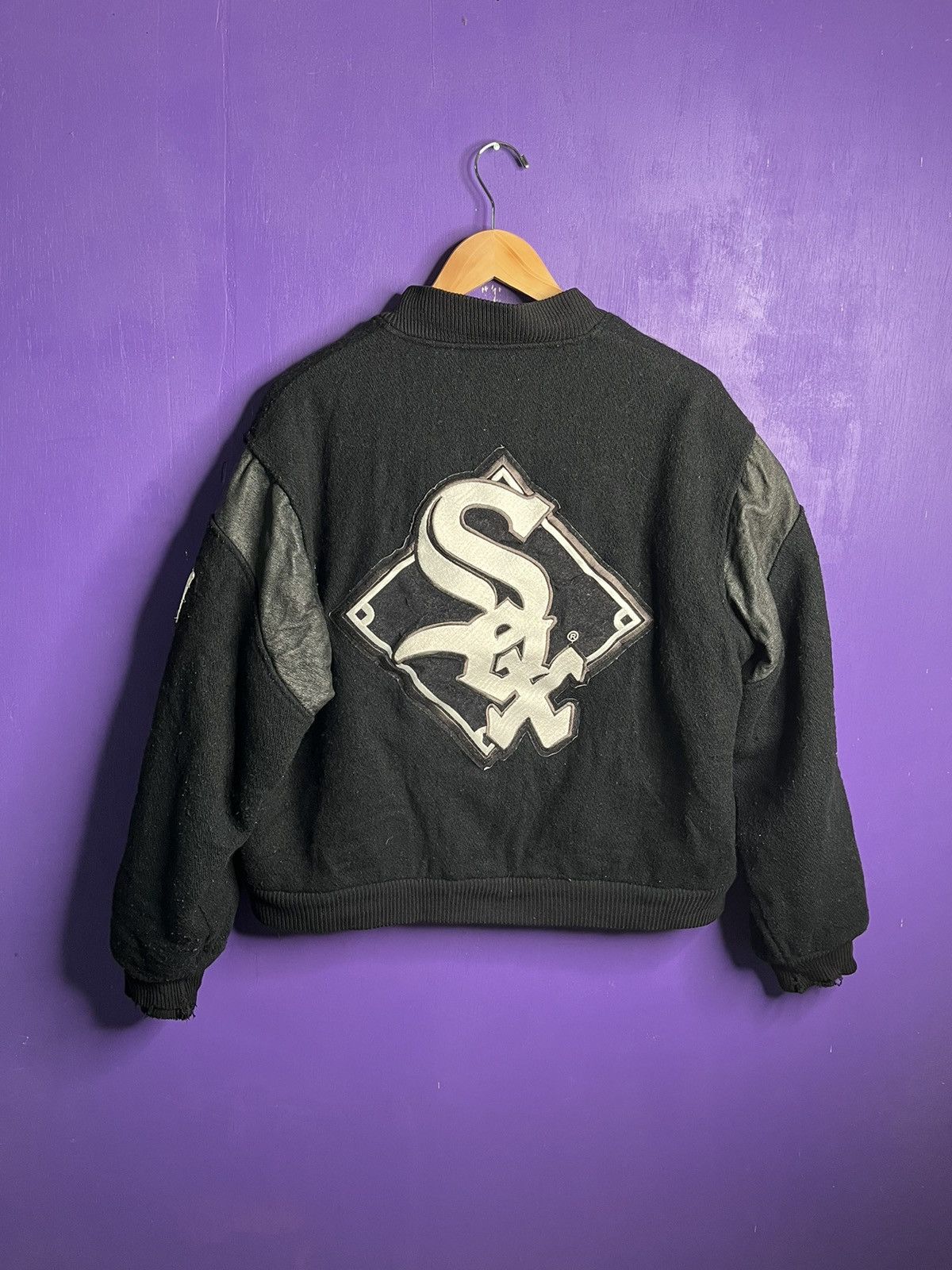 Chalk Line × MLB × Vintage Vintage 90s Chalk line white Sox varsity jacket Size US L / EU 52-54 / 3 - 2 Thumbnail