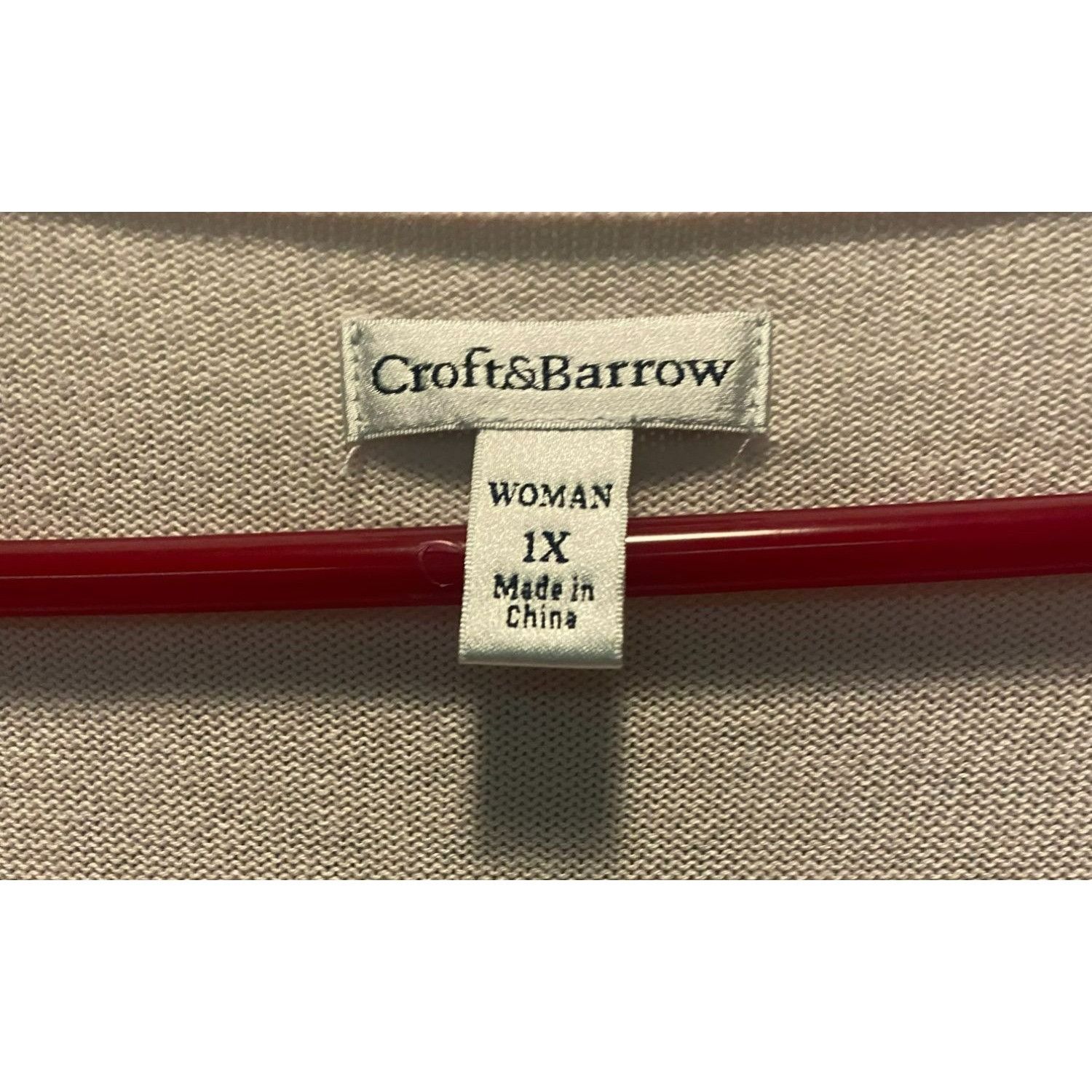 Croft & Barrow Croft & Barrow Womens Cream colored Button-Front Cardigan Sw Size XL / US 12-14 / IT 48-50 - 4 Thumbnail