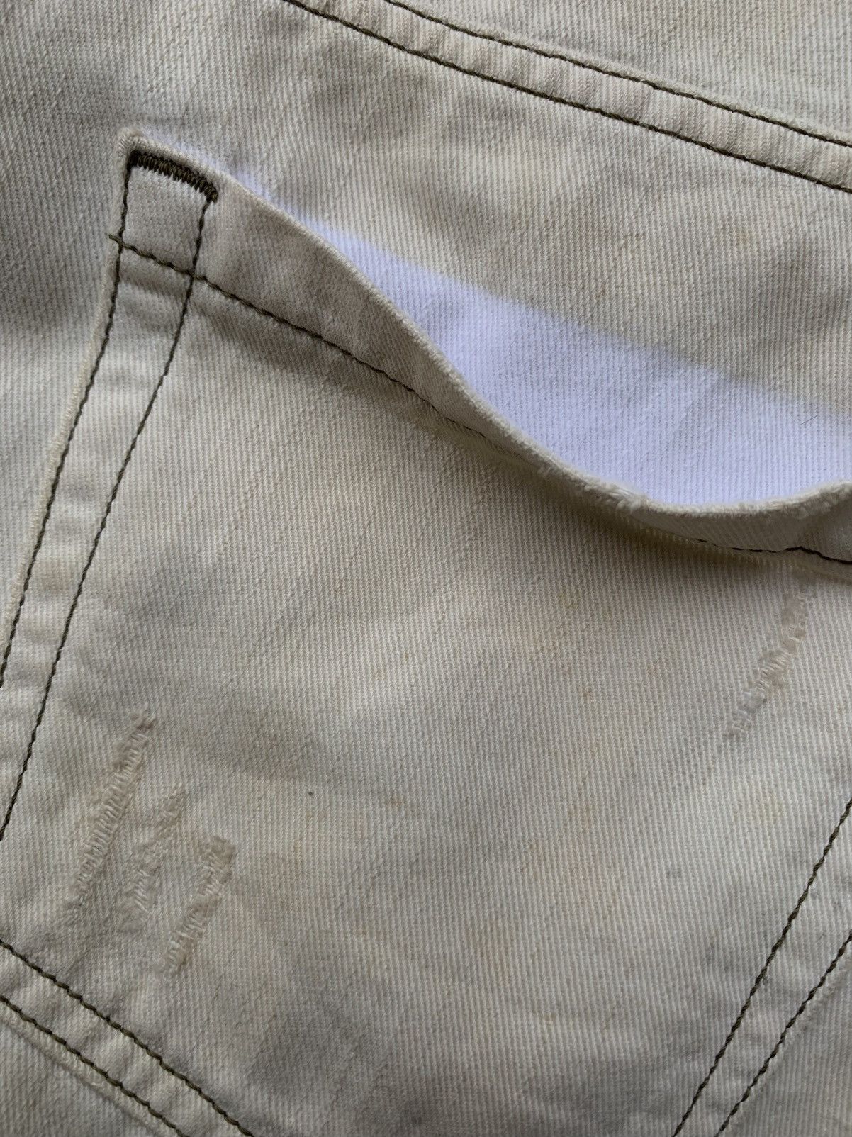 Emporio Armani emporio armani by giorgio armani distressed dirty jeans Size US 31 - 13 Thumbnail