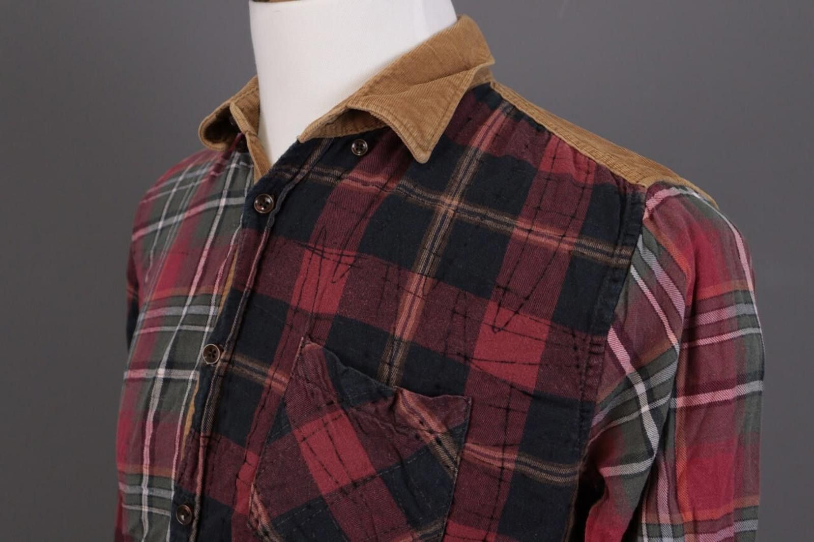 Desigual Desigual Mulricolor Check Flannel Button Down Shirt Size M Size US M / EU 48-50 / 2 - 7 Thumbnail