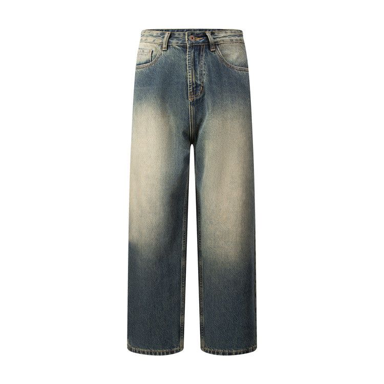 Japanese Brand × Jean Punk men's contrast color washed gradient jeans y2k Size US 34 / EU 50 - 1 Thumbnail
