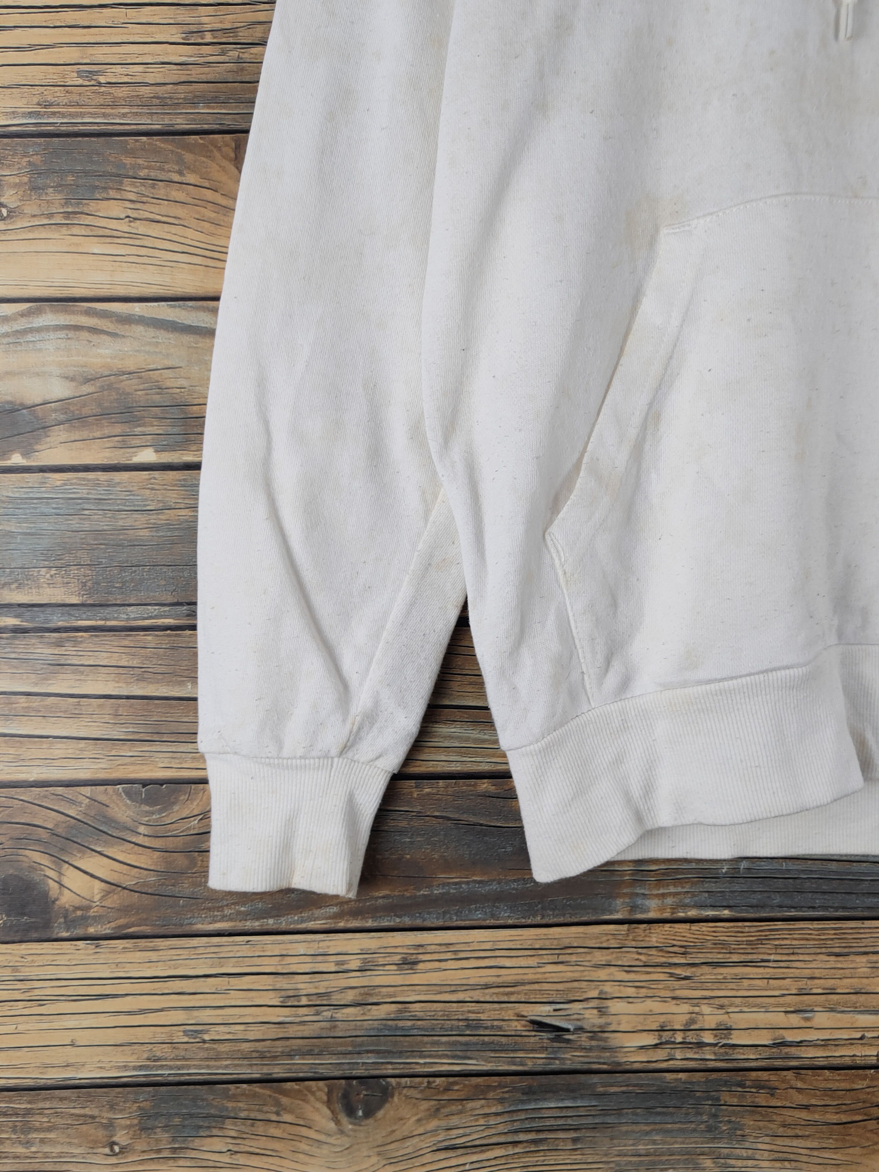 Japanese Brand DL Browny White Hoodie Sweatshirts #2507 Size US S / EU 44-46 / 1 - 5 Thumbnail