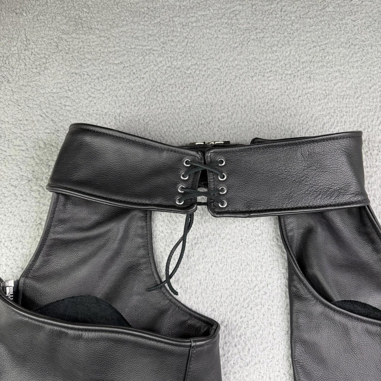 Vanson Leathers Vanson Leather Chaps 30 x 30 Western Motorcycle USA Size 23" - 9 Thumbnail