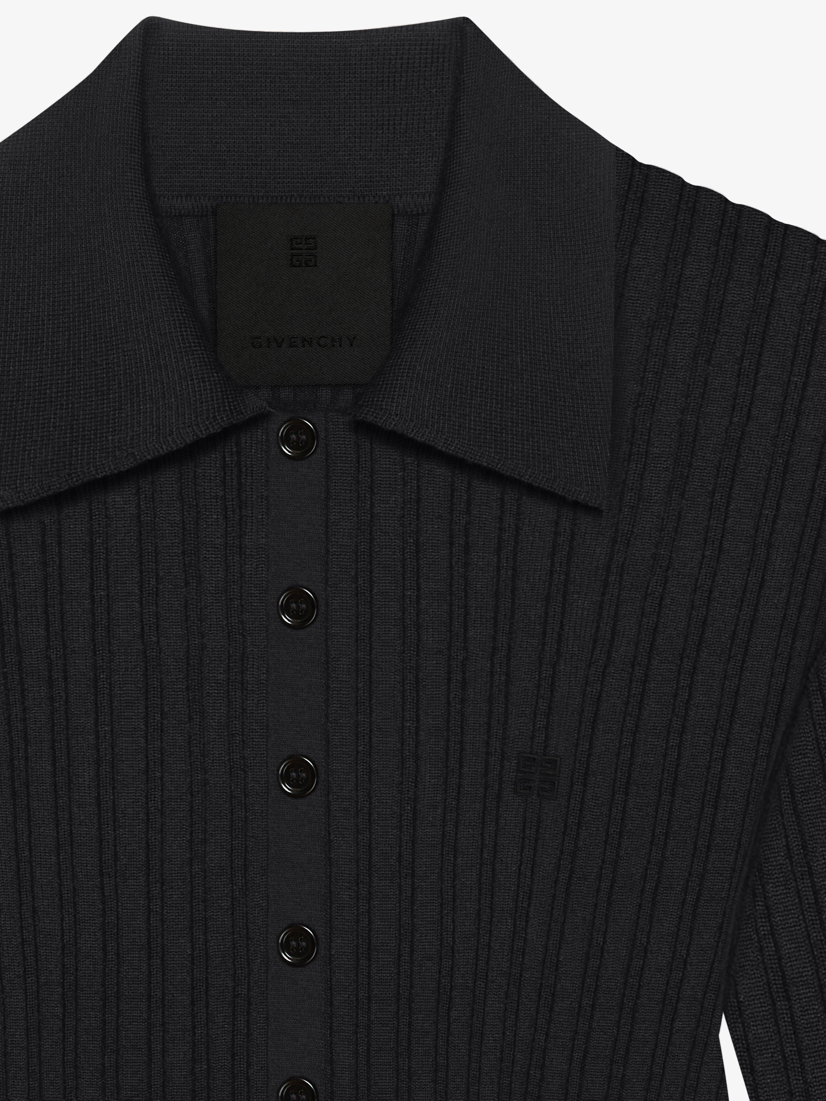 Givenchy o1srvl11e0725 Long Sleeves Polo in Black Size M / US 6-8 / IT 42-44 - 5 Thumbnail