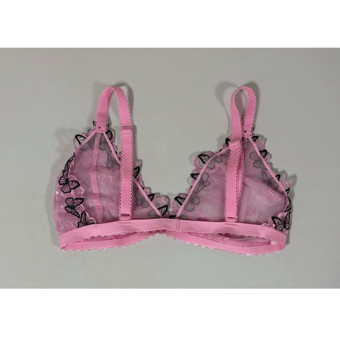 Victoria's Secret VS Pink Mesh Butterfly Bra Bralette Lingerie Size S 🎀✨ #bra Size S / US 4 / IT 40 - 4 Thumbnail