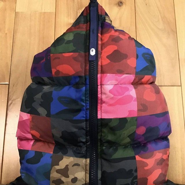 Bape BAPE Crazy color camo full zip hoodie Puffer Down Jacket Size US L / EU 52-54 / 3 - 3 Thumbnail