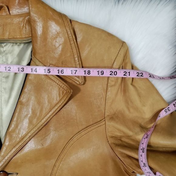 Vintage Vintage 70's Mens Butter Soft Tan Leather Blazer M Size US M / EU 48-50 / 2 - 15 Thumbnail