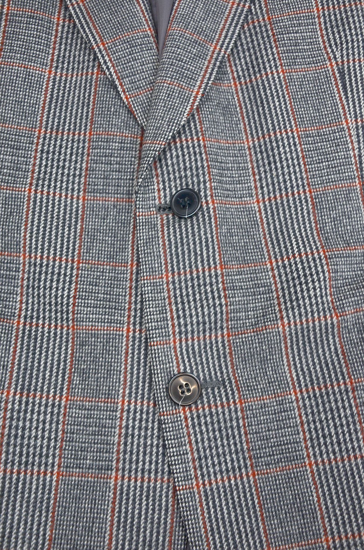 Ermenegildo Zegna Ermenegildo Zegna Wool Angora Check Blazer Grey - Size 54R Size 44R - 5 Thumbnail