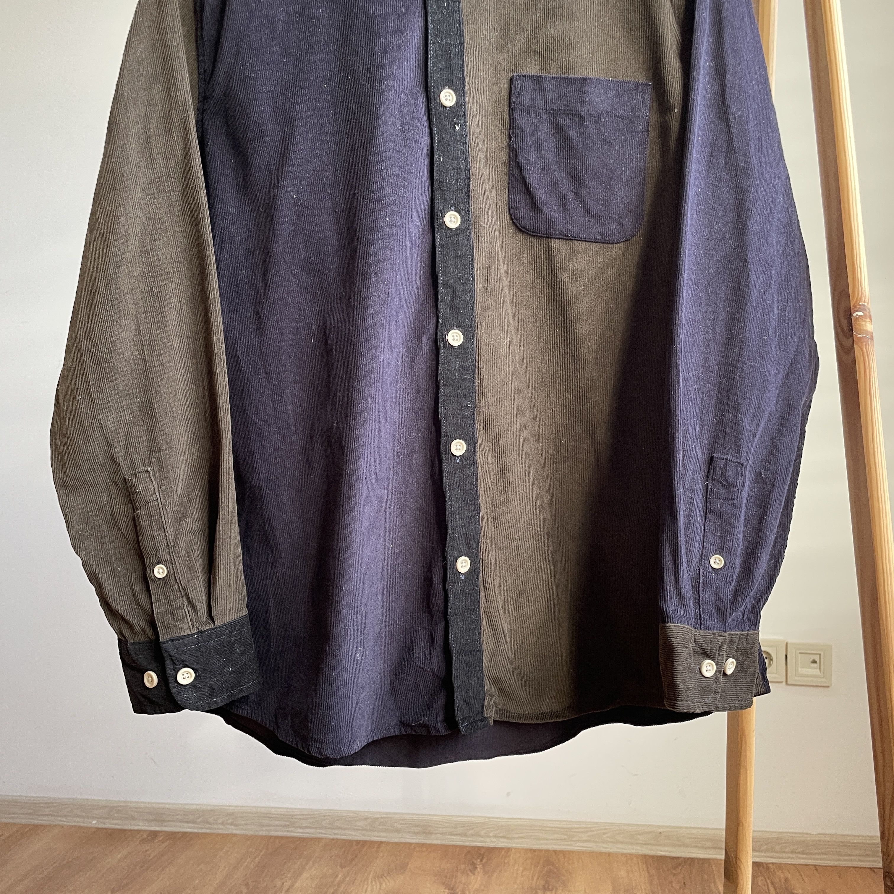 Folk Folk Color Block Corduroy Shirt Size 4 Size US L / EU 52-54 / 3 - 4 Thumbnail