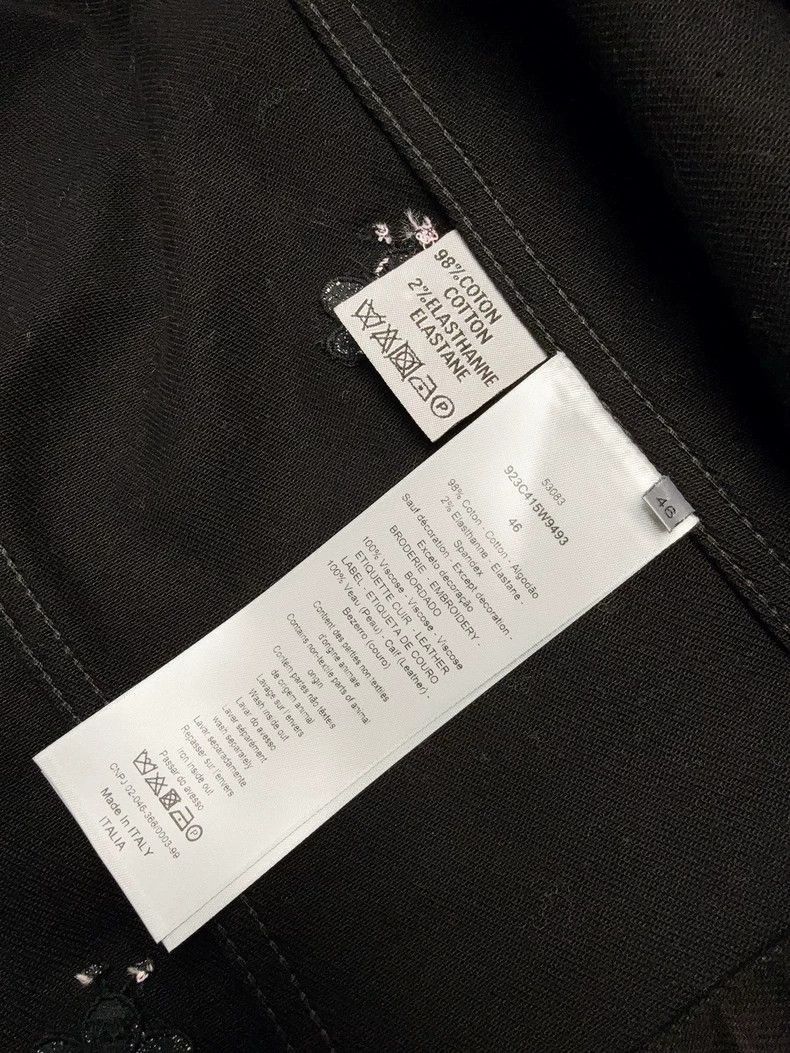 Dior Dior Black Embroidered Denim Jacket-2506 Size US L / EU 52-54 / 3 - 5 Thumbnail