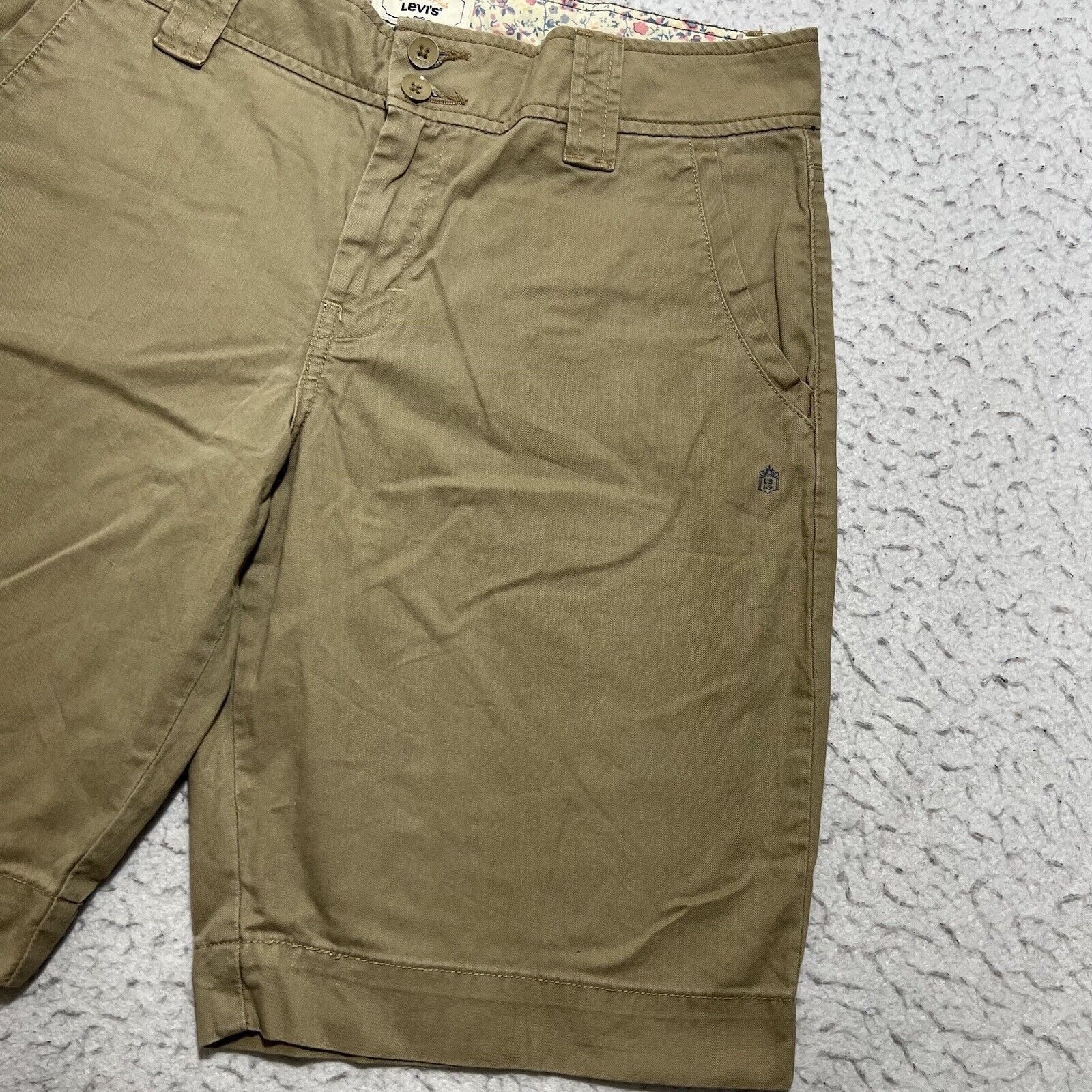 Levi's Levi's Tan Chino Khaki Shorts Crafted With Pride 10" Inseam Size 28" / US 6 / IT 42 - 3 Thumbnail