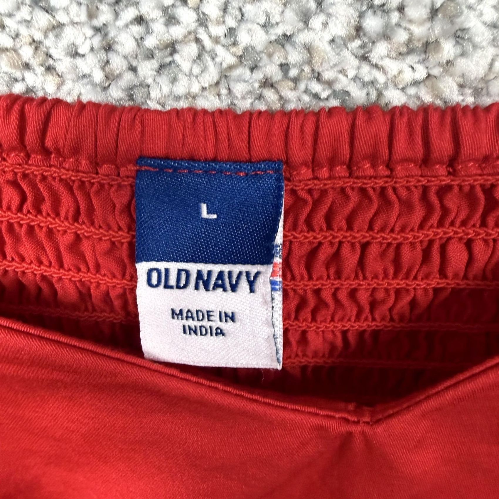 Old Navy Old Navy Cropped Blouse L Red Puff Sleeve Square Neck Ruffle Bohemian Peasant Cottagecore Spring Summer Fall Womens Size L / US 10 / IT 46 - 4 Thumbnail