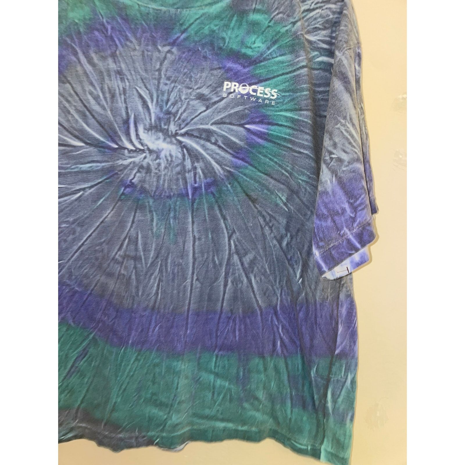 Vintage Vintage Process Software Blue Tie Dye Computer L Tee 90s Size US L / EU 52-54 / 3 - 5 Thumbnail