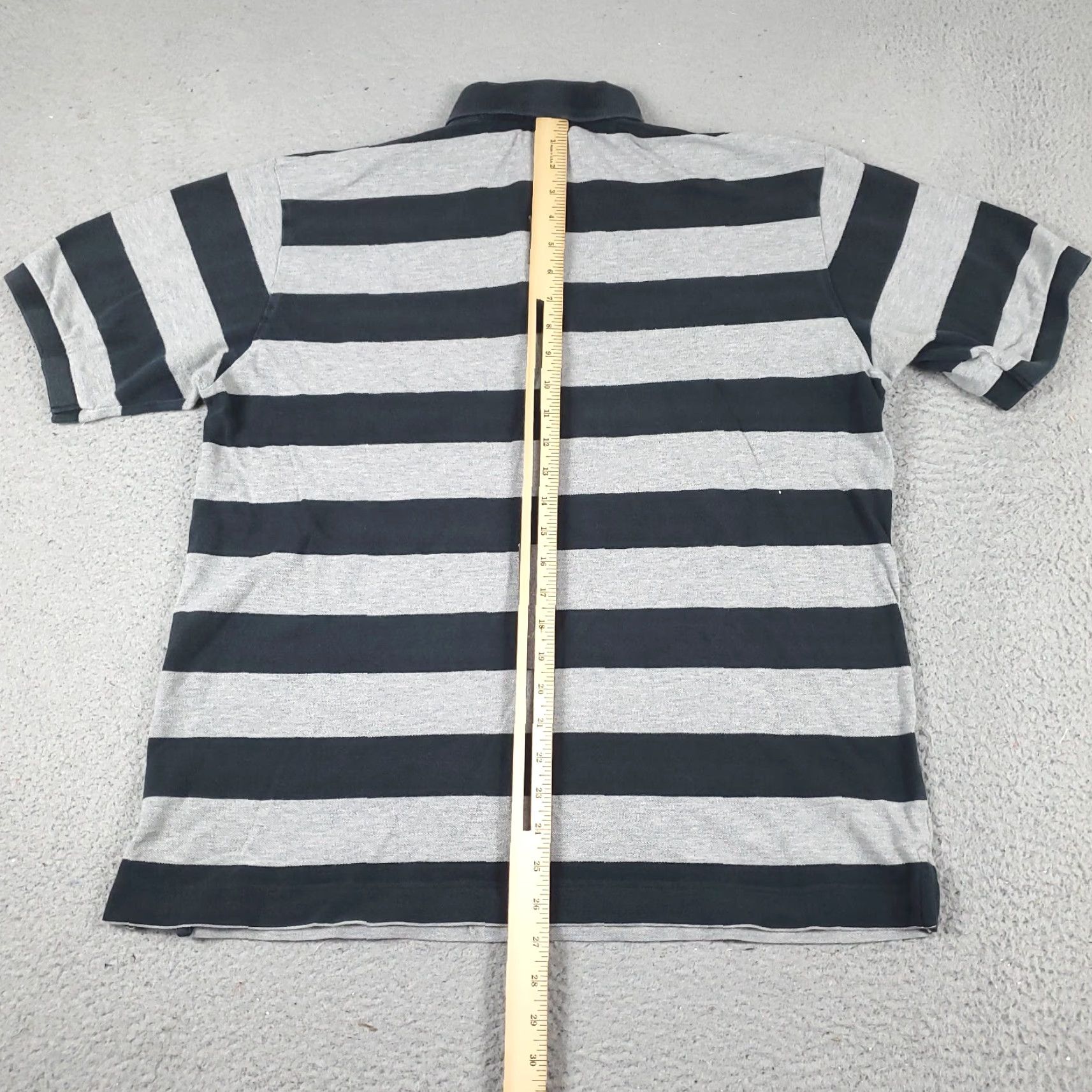 Nautica Nautica Polo Shirt Mens Large Gray Striped Casual Short Sleeve Polo Shirt L Gray Nautica Mens Size US L / EU 52-54 / 3 - 4 Thumbnail