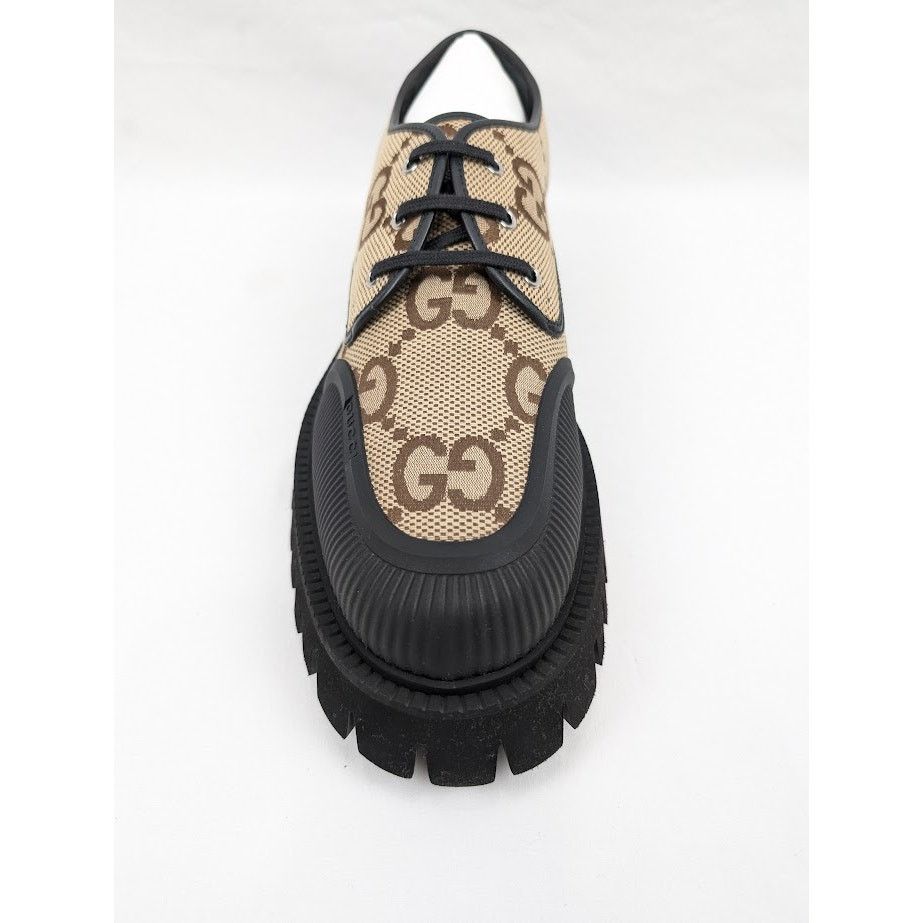 Gucci o1rshd1 Macro GG Canvas Soft Shoes in Camel Ebony/Nero Size US 12.5 / EU 45-46 - 6 Thumbnail