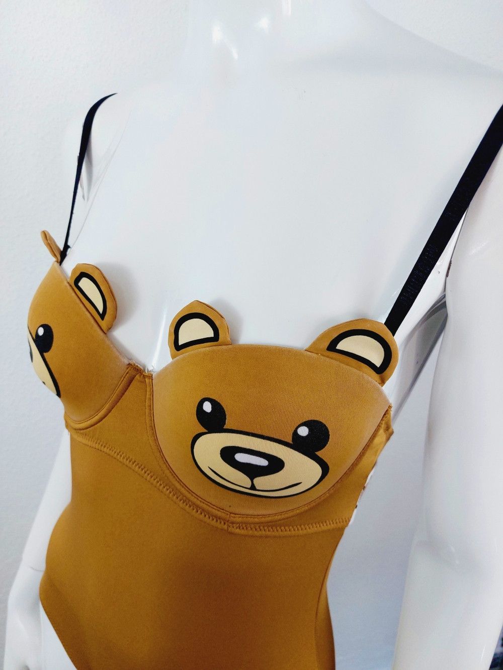 Moschino Moschino Bear Cub Bodysuit Nude Swimsuit Bra Beach Swimwear Size S / US 4 / IT 40 - 9 Thumbnail