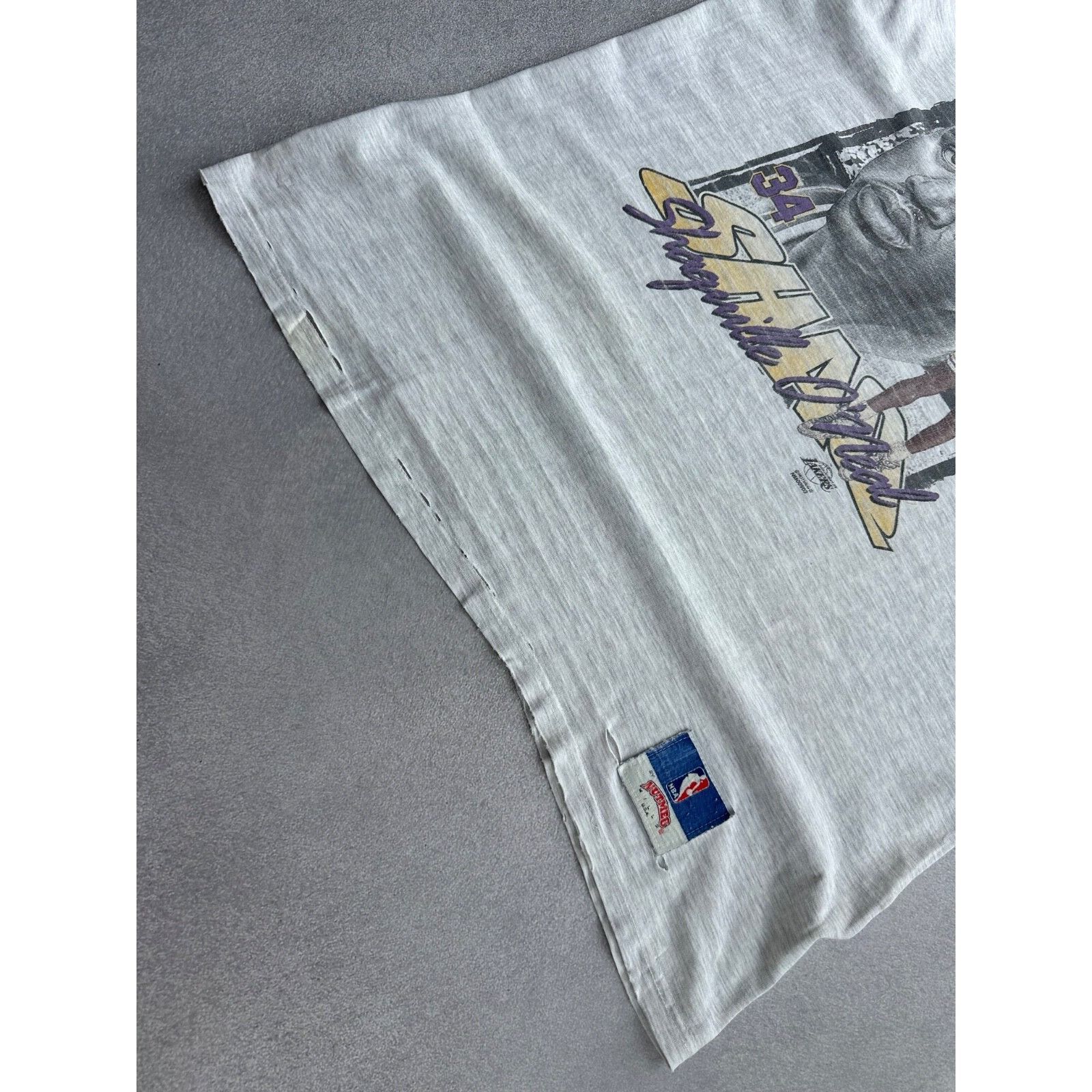 Nutmeg VTG Nutmeg Shaquille O Neal LA Lakers 90s Rare NBA Basketbal Size US XL / EU 56 / 4 - 6 Thumbnail