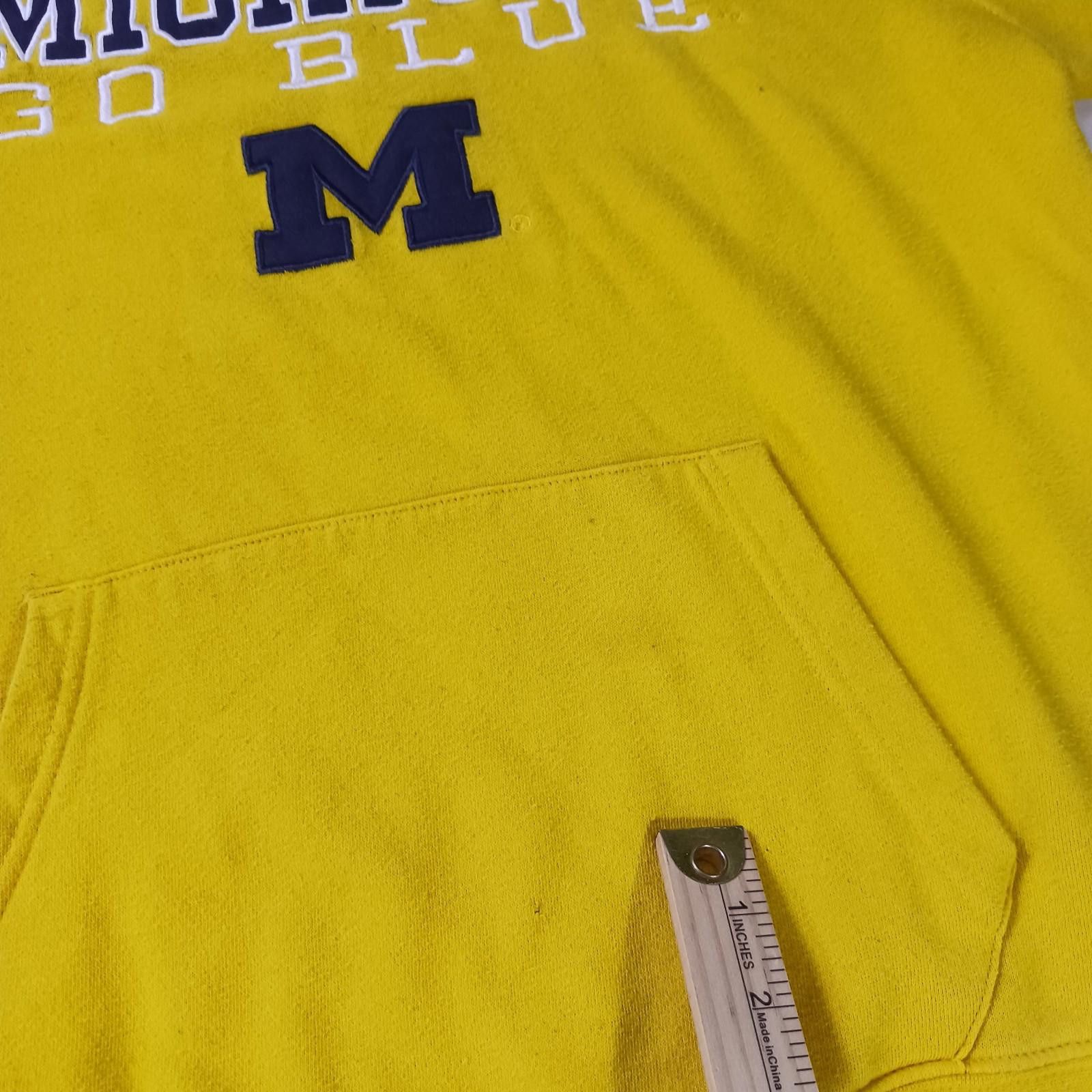 Designer Michigan Wolverines Go BLUE Youth (16/18) Hoodie Sweatshirt Size ONE SIZE - 4 Thumbnail