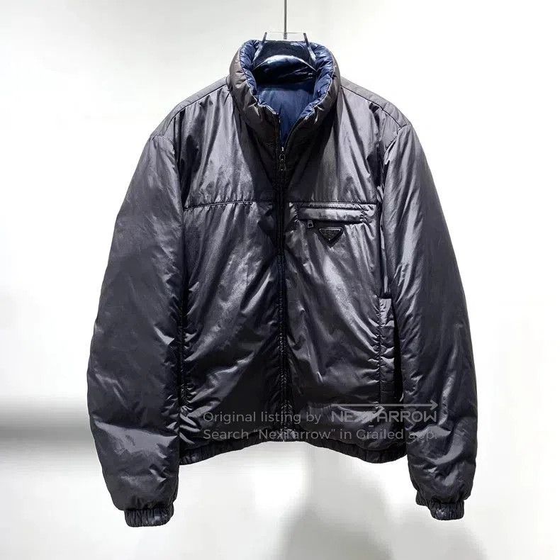 Prada Prada Reversible Double Triangle Down Jacket. Size US XL / EU 56 / 4 - 5 Thumbnail
