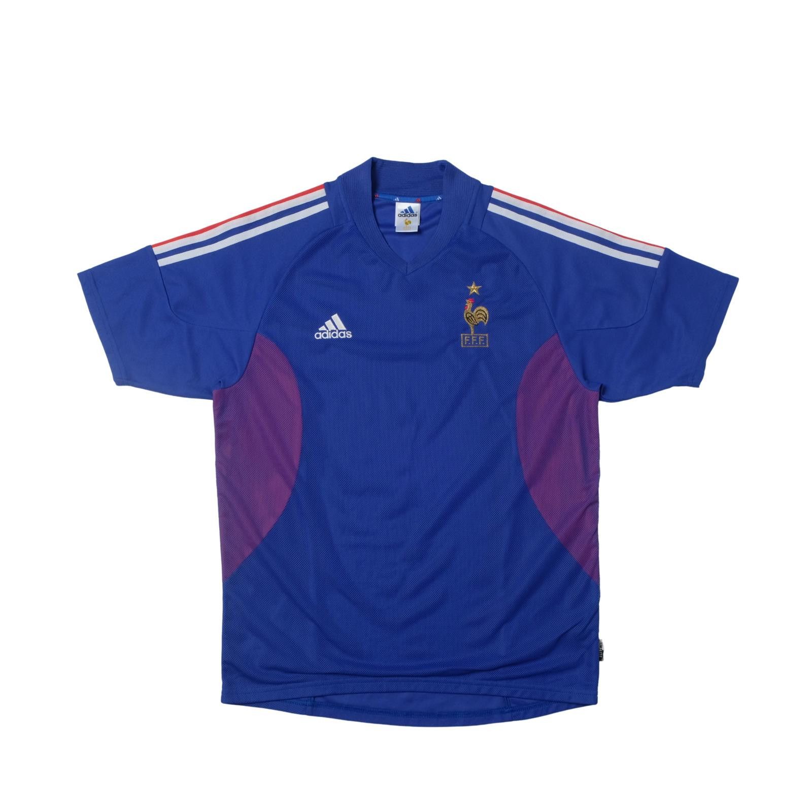 Adidas 2002/04 France Home Shirt Adidas (M/L) Size US M / EU 48-50 / 2 - 1 Thumbnail