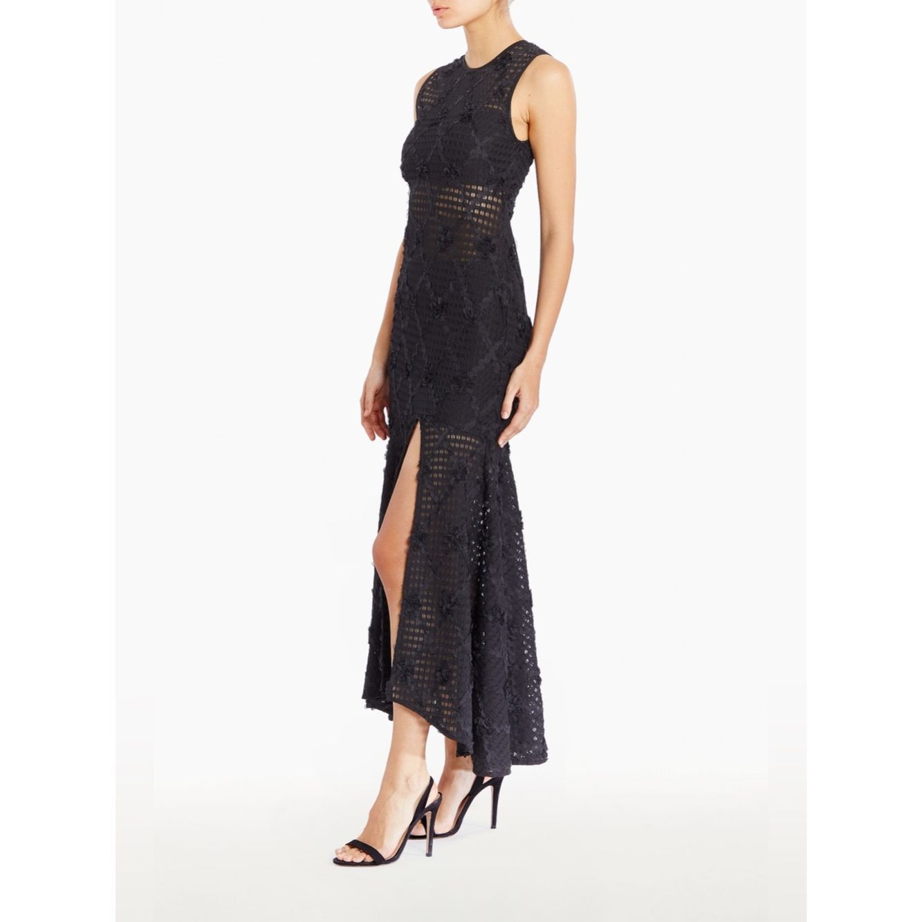 Amanda Uprichard Amanda Uprichard Lauritta Dress Black NWT Sleeveless Lace M Size S / US 4 / IT 40 - 1 Thumbnail