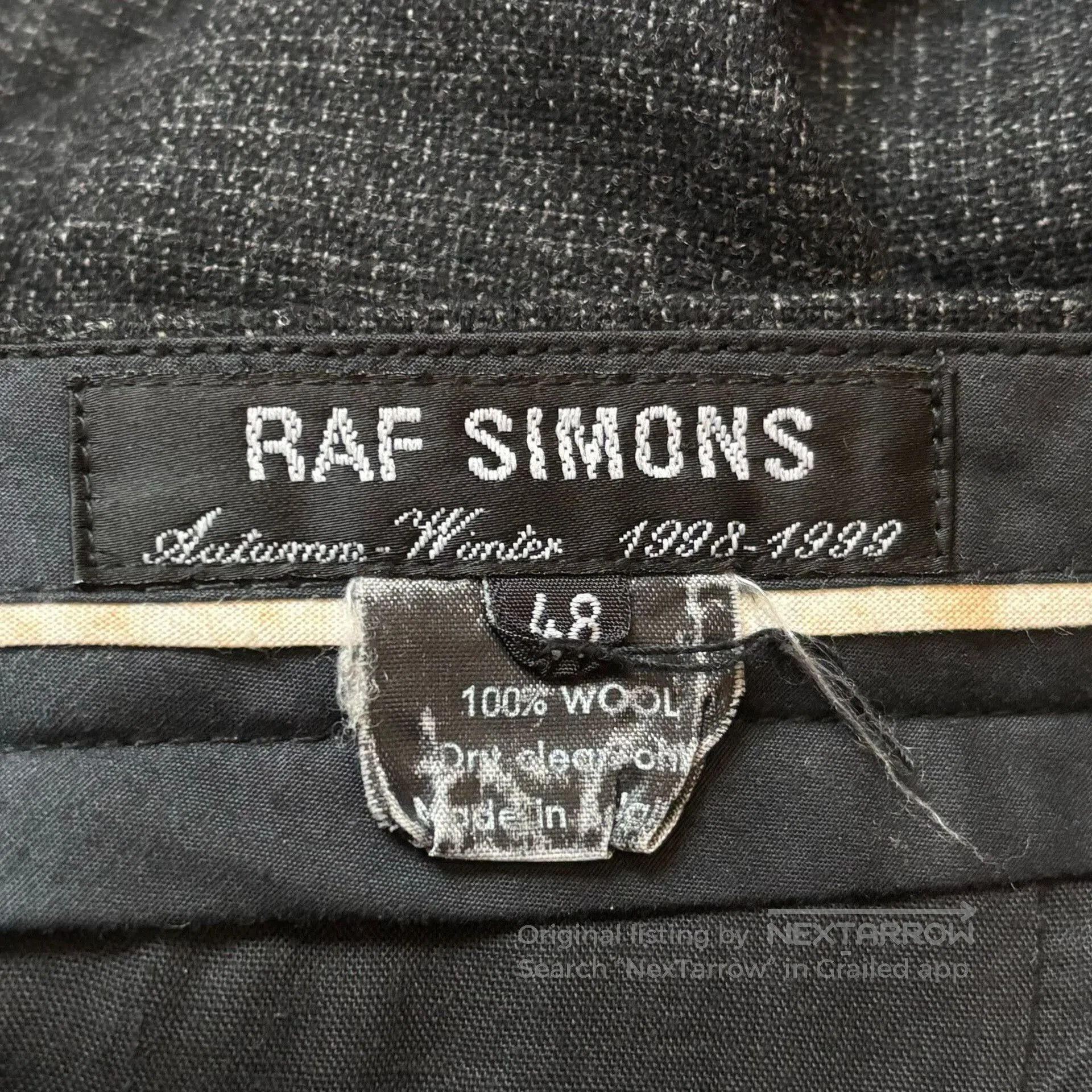 Raf Simons Raf Simons AW1998 Wool Trousers. Size US 30 / EU 46 - 6 Thumbnail