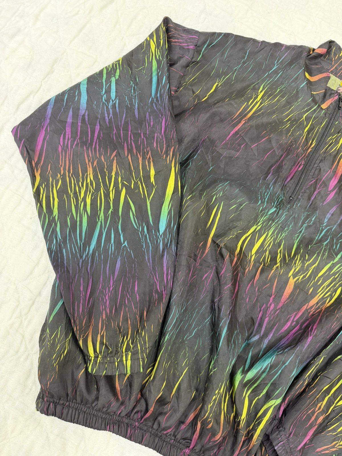Vintage Vintage 90s Surf Style Iridescent Vaporwave Windbreaker Size US L / EU 52-54 / 3 - 3 Thumbnail