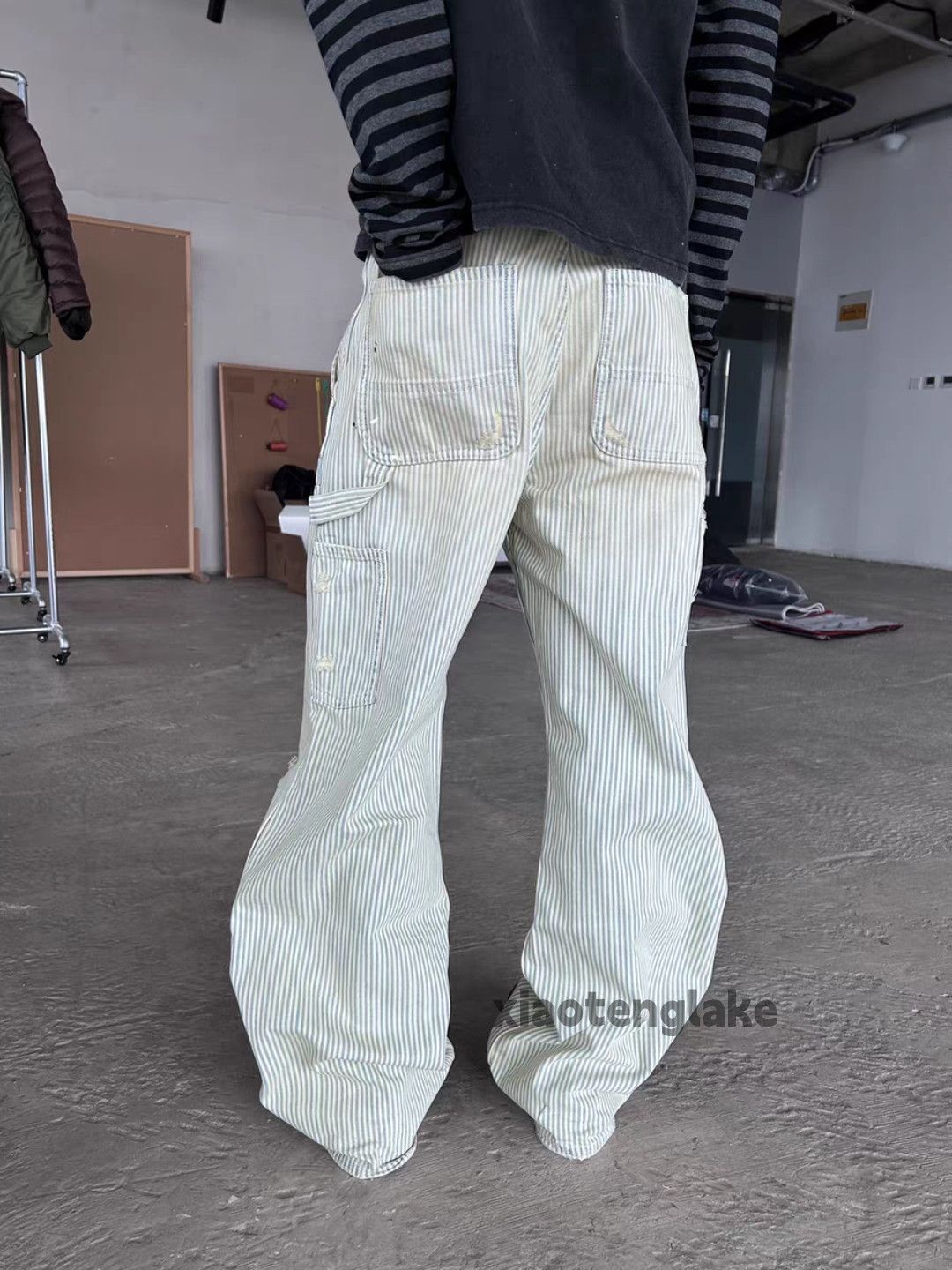 Vintage Ltx vintage loose baggy wide Leg carpenter Stain pants Size US 34 / EU 50 - 8 Thumbnail