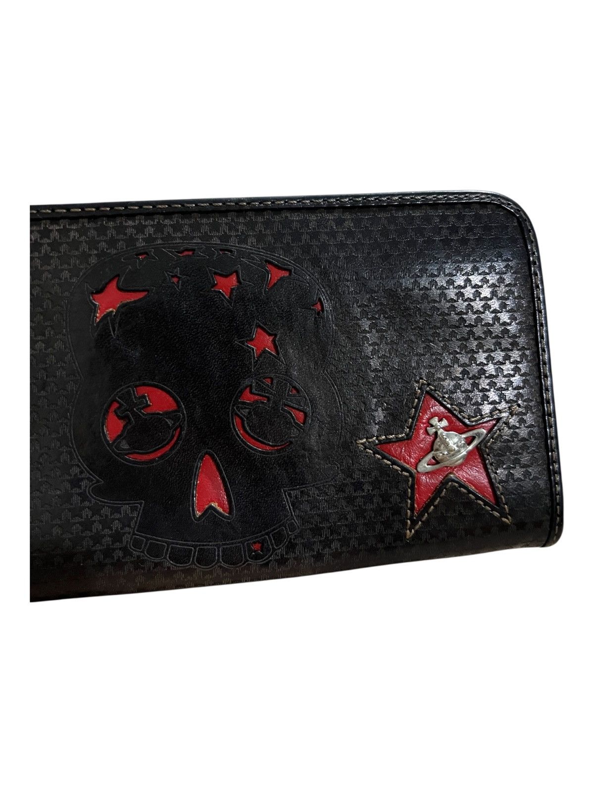 Vivienne Westwood Vivienne Westwood Skull Star Leather Zip Around Long Wallets Size ONE SIZE - 4 Thumbnail