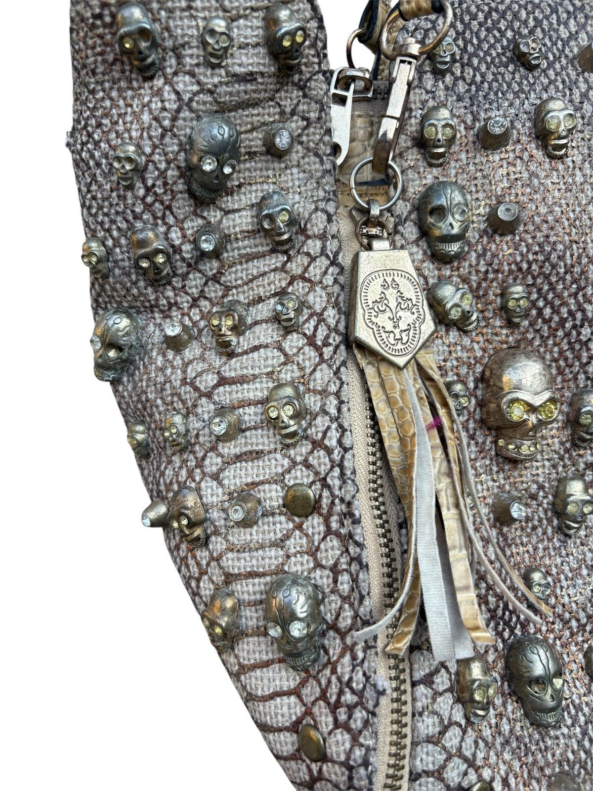 GOA Y2K Vkei Grunge Gothic Gyaru Snake Skull Bag Size ONE SIZE - 3 Thumbnail