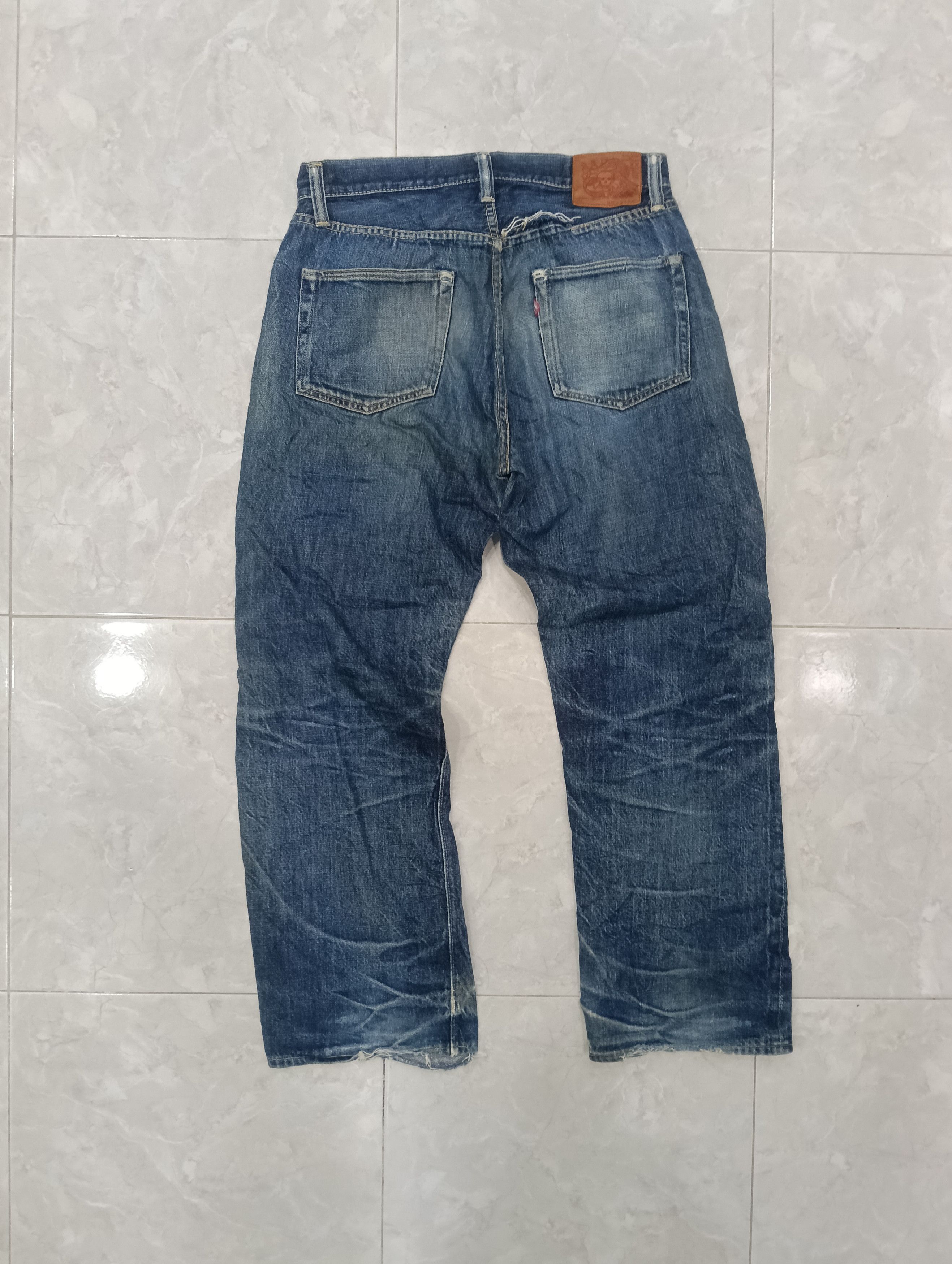 Skull Jeans by an Alchemist Sick Skull Jeans Selvedge Size US 31 - 4 Thumbnail