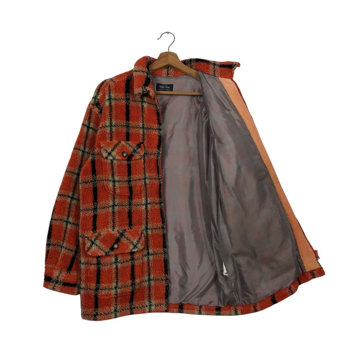 Japanese Brand 🔥VINTAGE FLEECE FLANNEL JACKET RALPH ETON ISSEY MIYAKE Size US M / EU 48-50 / 2 - 13 Thumbnail