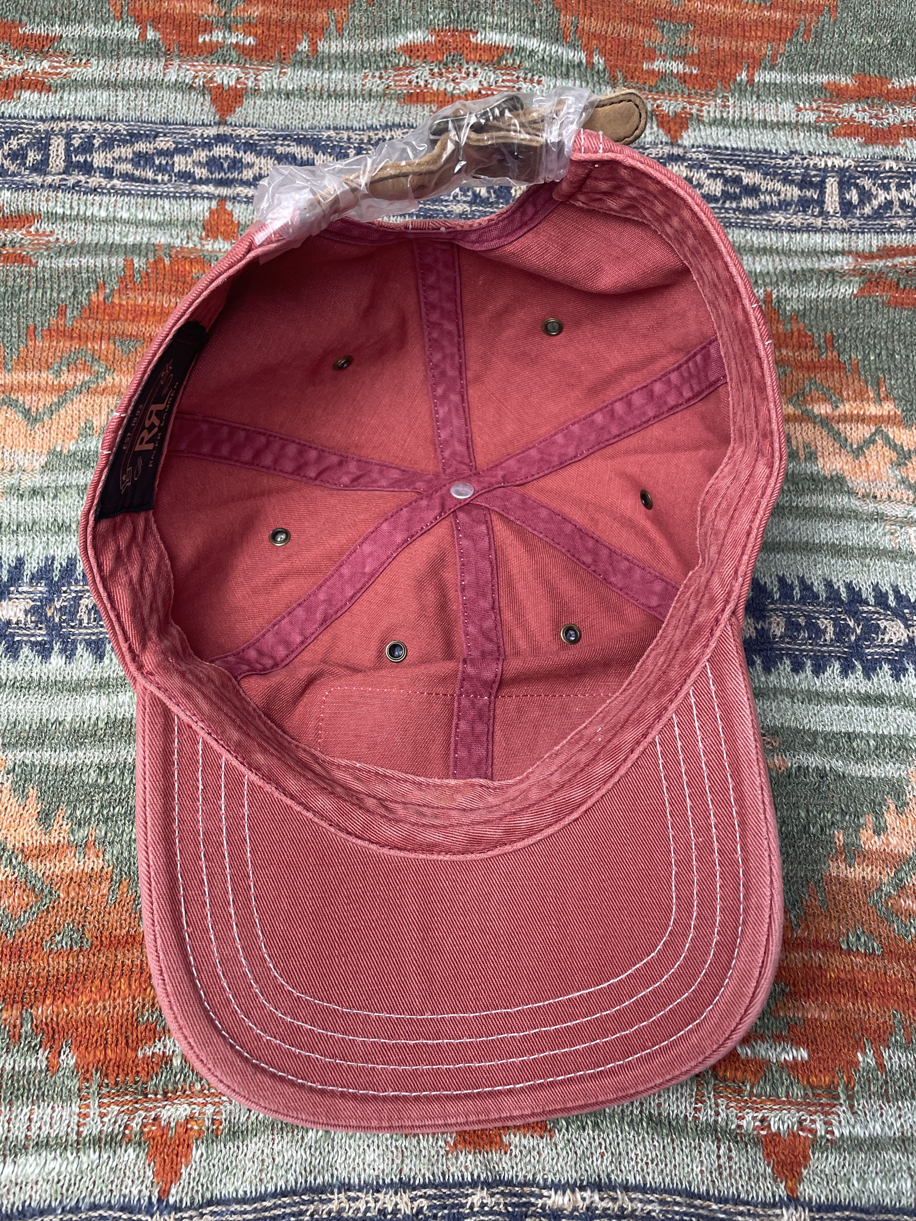 RRL Ralph Lauren RRL Ralph Lauren Rare Leather Baseball Hat cap Size ONE SIZE - 4 Thumbnail