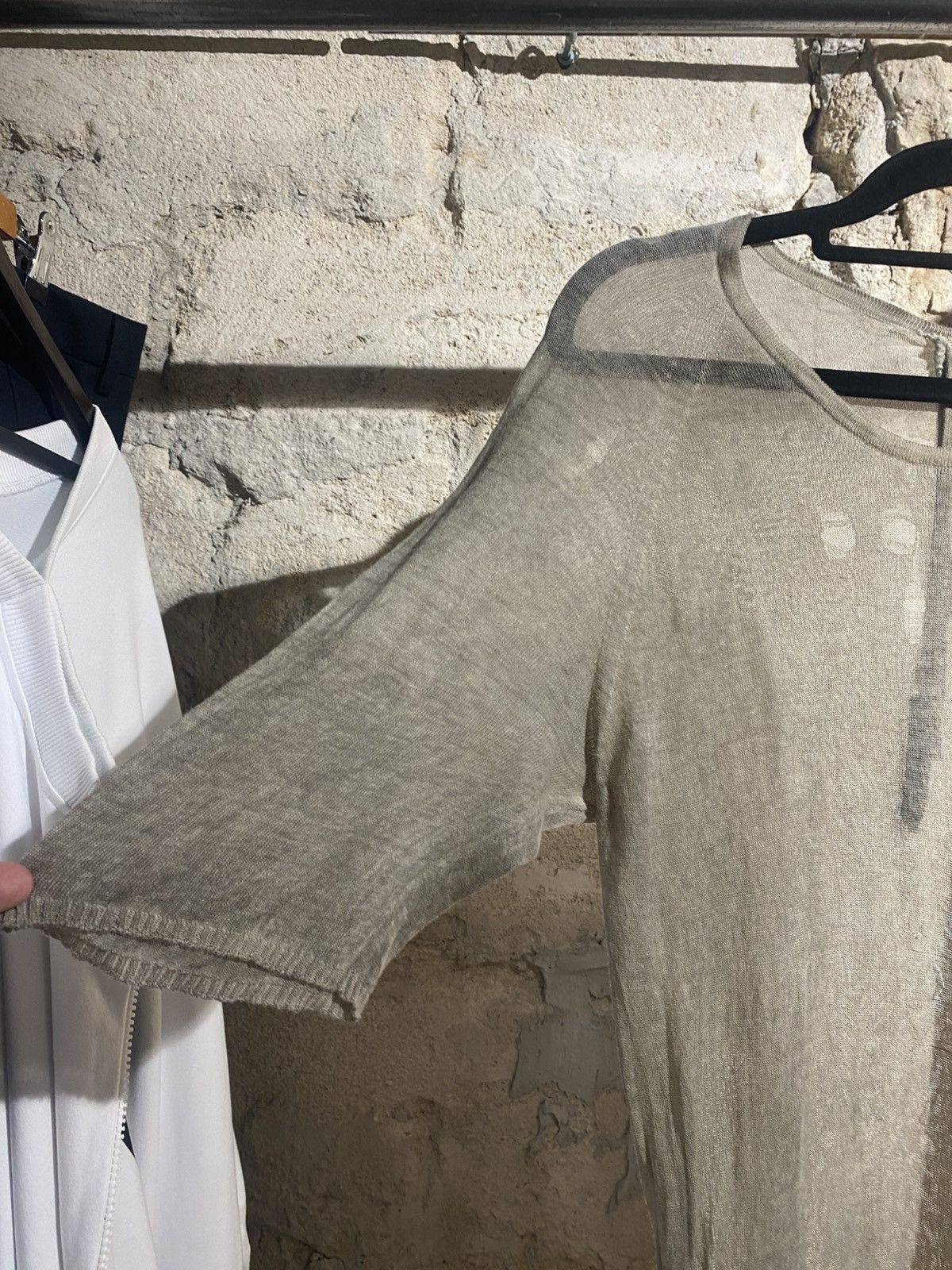 Boris Bidjan Saberi Boris Bidjan Saberi Knitwear Distressed T-shirt Size: L Size US L / EU 52-54 / 3 - 8 Thumbnail