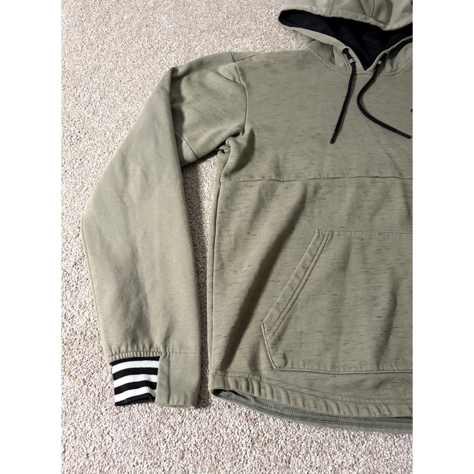 Adidas Adidas Hoodie Mens Small Green Fleece Pullover Kangaroo Logo Sweatshirt Athletic Size US S / EU 44-46 / 1 - 2 Thumbnail