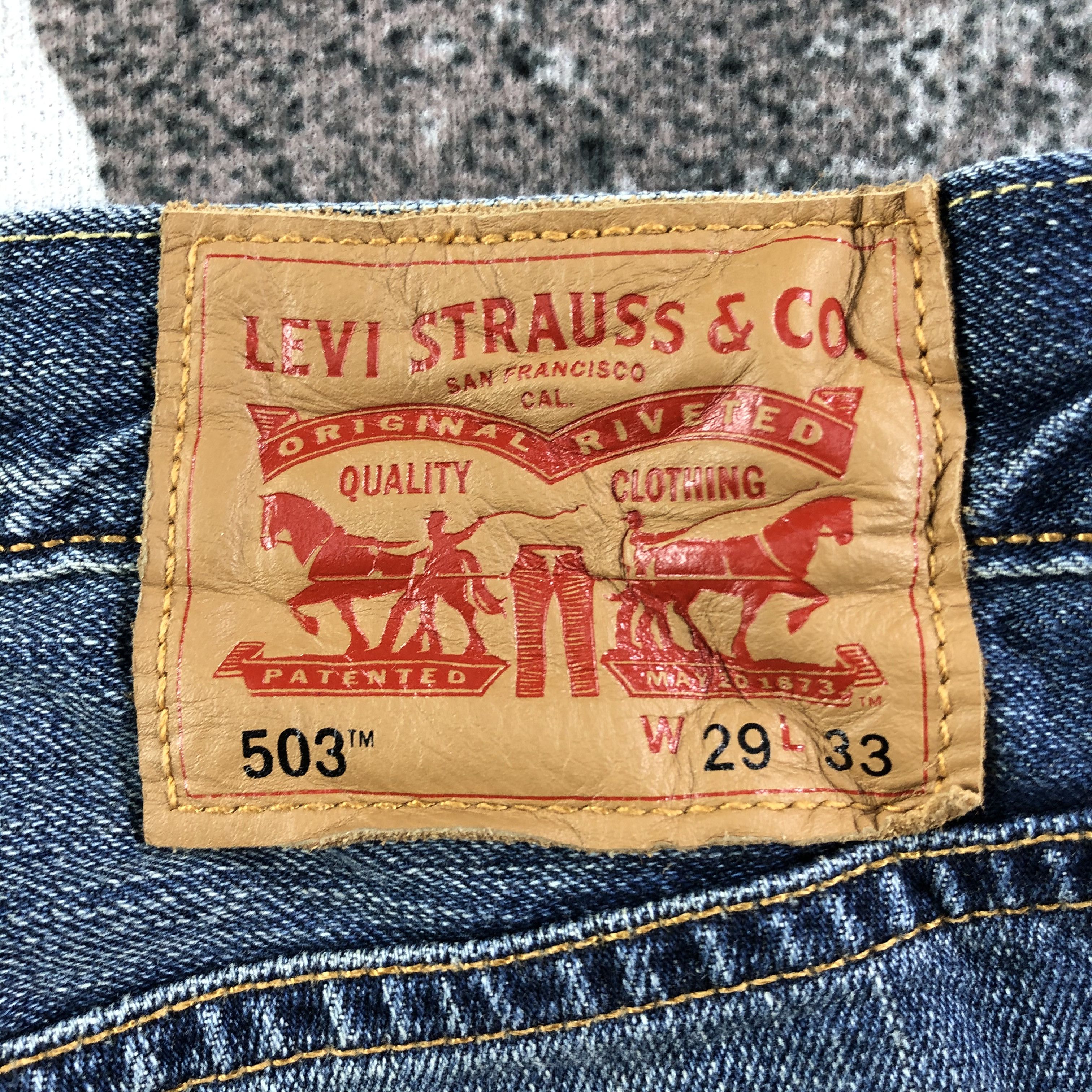 Levi's Vintage Levis 503 Jeans Faded Blue Denim KJ1668 Size US 29 - 5 Thumbnail