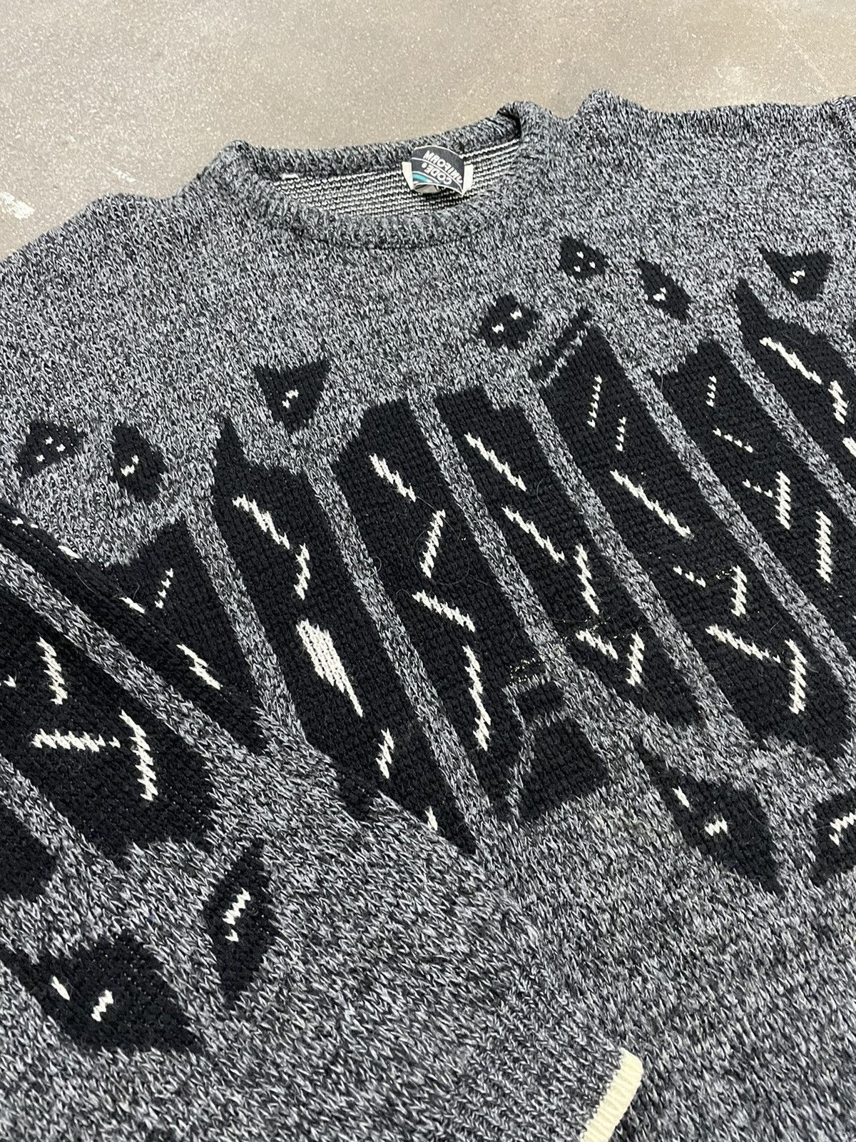 Vintage Vintage Obsidian Totem Knit Sweater Size US M / EU 48-50 / 2 - 1 Thumbnail