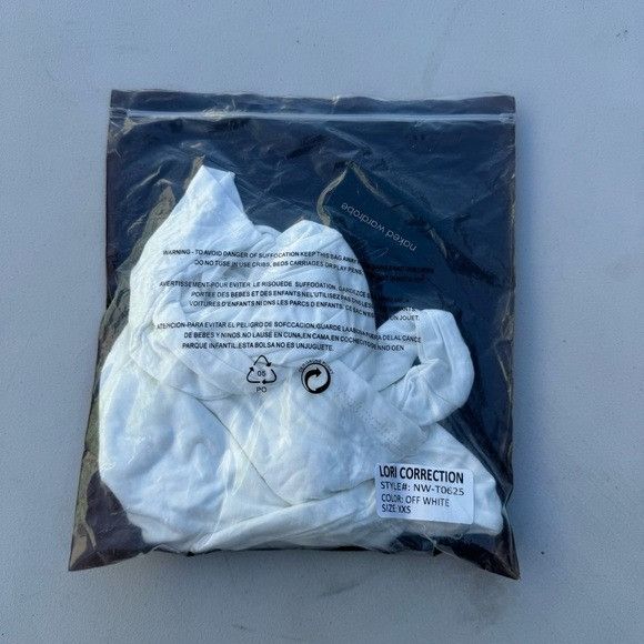 Designer NWT NAKED WARDROBE LORI CORRECTION OFF-WHITE SZ XXS Size XXS / US 00 / IT 34 - 4 Thumbnail