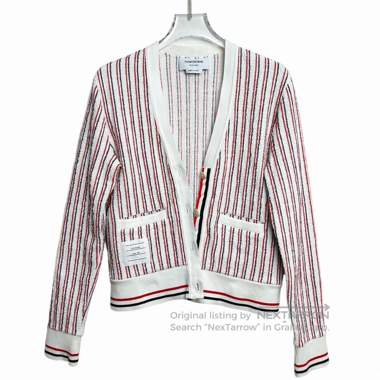 Thom Browne thom browne striped cardigan size 38. Size US S / EU 44-46 / 1 - 1 Thumbnail