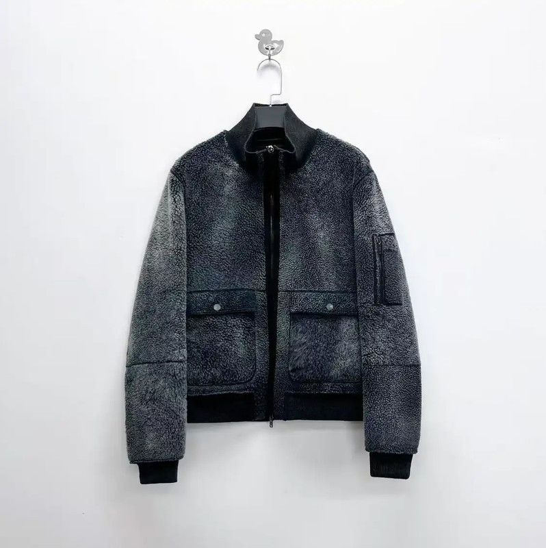 Lanvin Lanvin Winter Black Gray Fur Women's Jacket 0089 Size S / US 4 / IT 40 - 1 Thumbnail