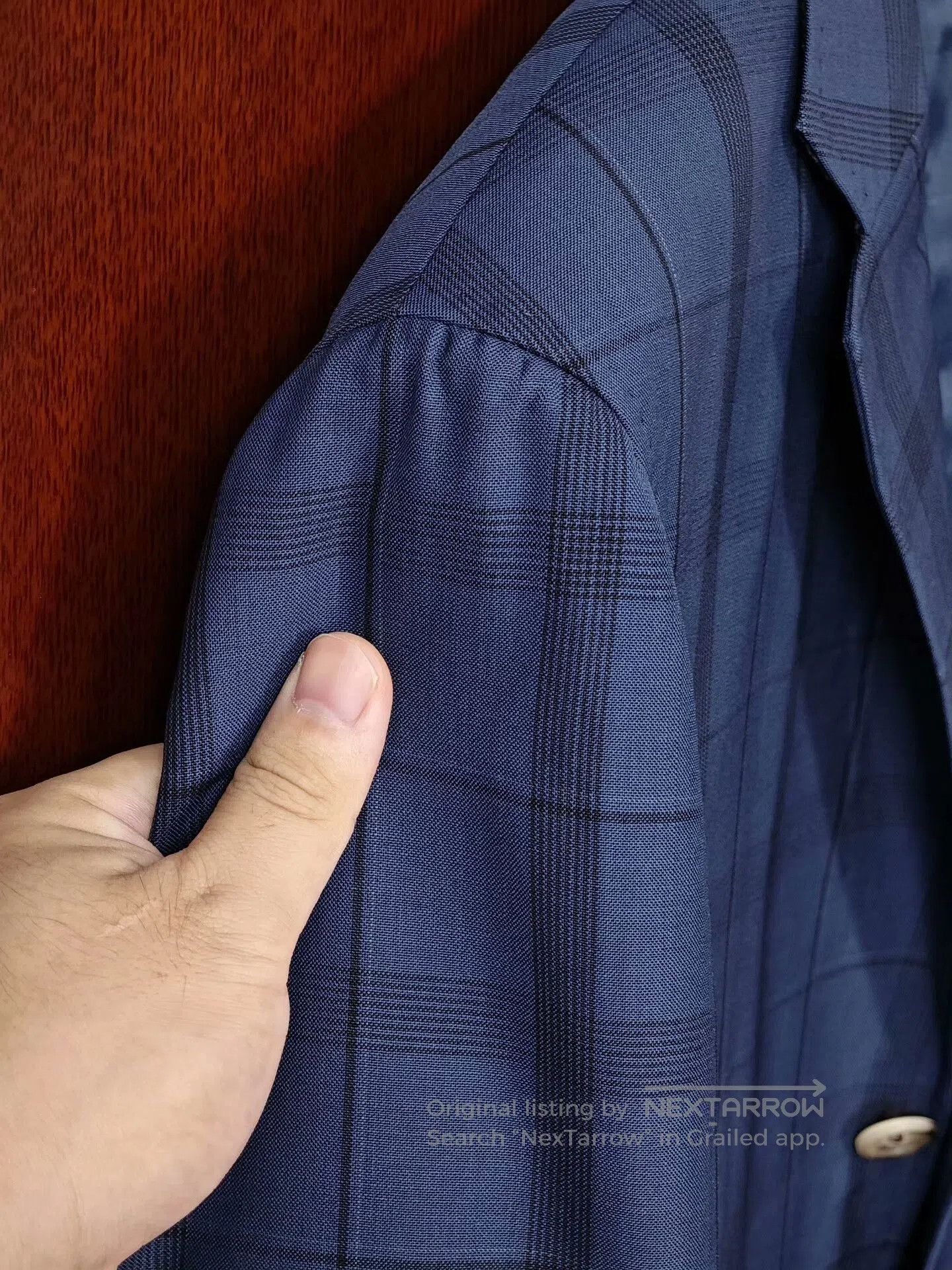 Japanese Brand Custom Wool Blazer with Plaid Pattern. Size US M / EU 48-50 / 2 - 3 Thumbnail