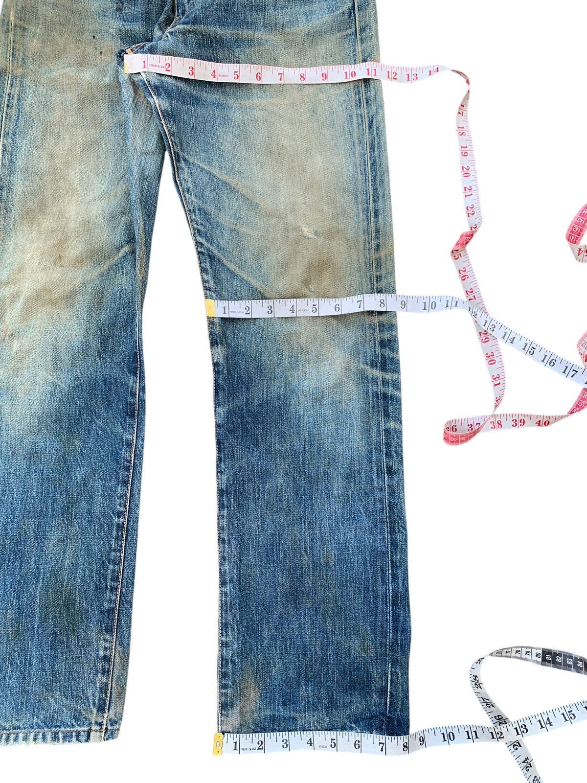 Kapital VINTAGE EDWIN 505XX SELVEDGE RUSTY MUDWASH DISTRESSED DENIM Size US 29 - 19 Thumbnail
