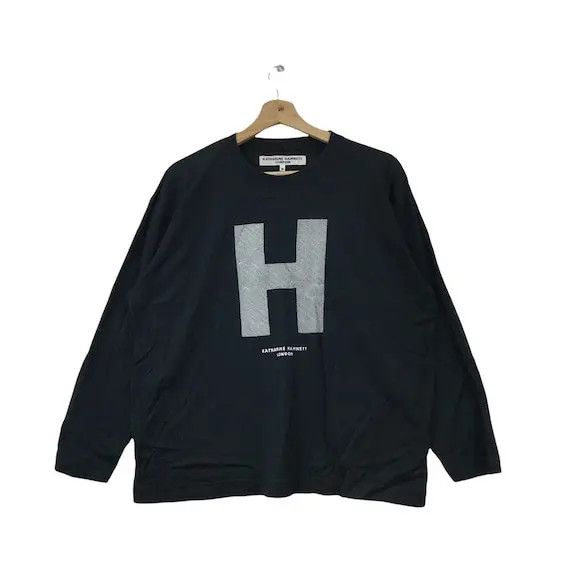 Katharine Hamnett London Vtg KATHARINE HAMNETT LONDON Tee Shirt Long Sleeve Pullover Size M / US 6-8 / IT 42-44 - 1 Thumbnail