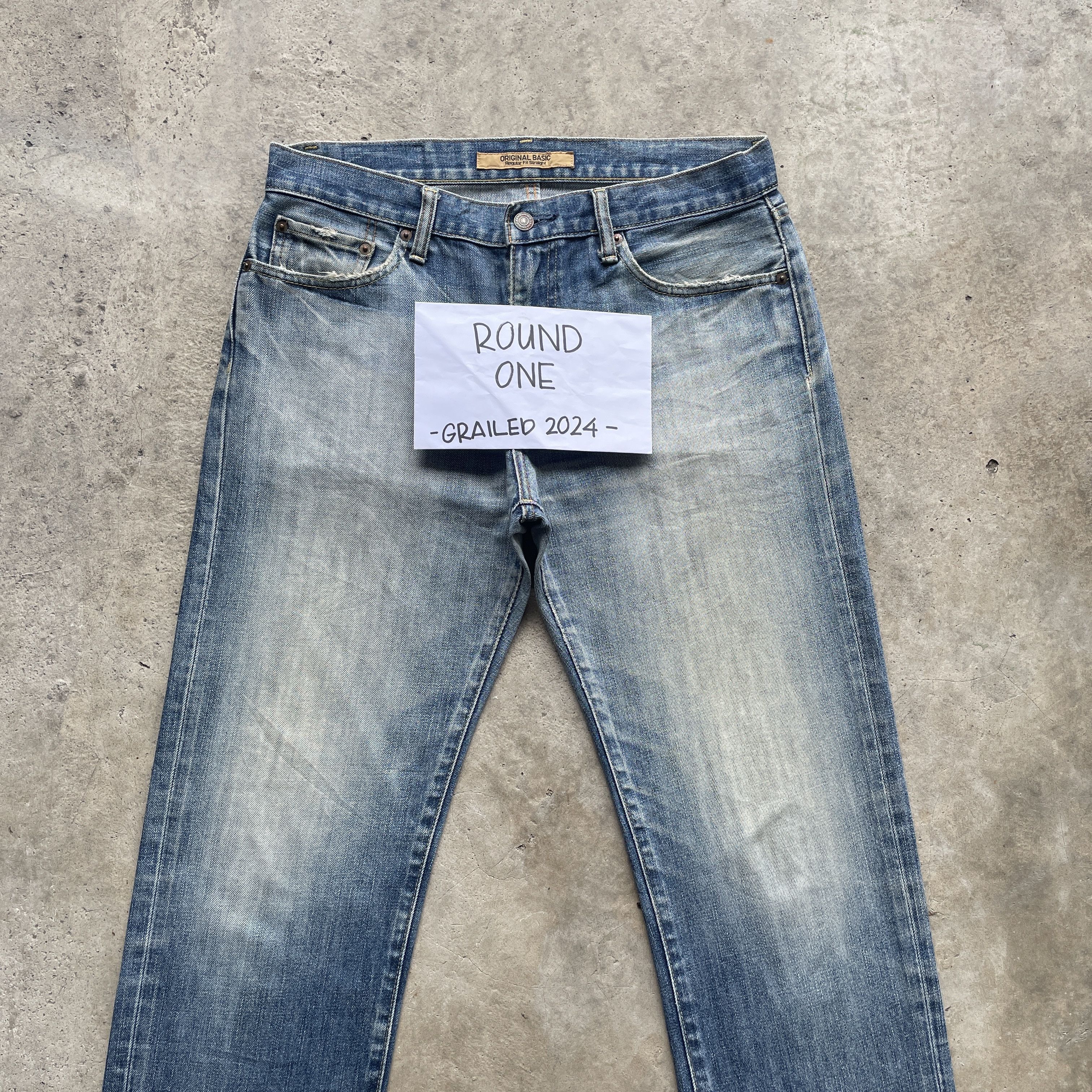 Faded Glory × Japanese Brand × Vintage VINTAGE JAPANESE FADED STONEWASH JEANS PANTS DENIM W33x31.5 Size US 33 - 3 Thumbnail