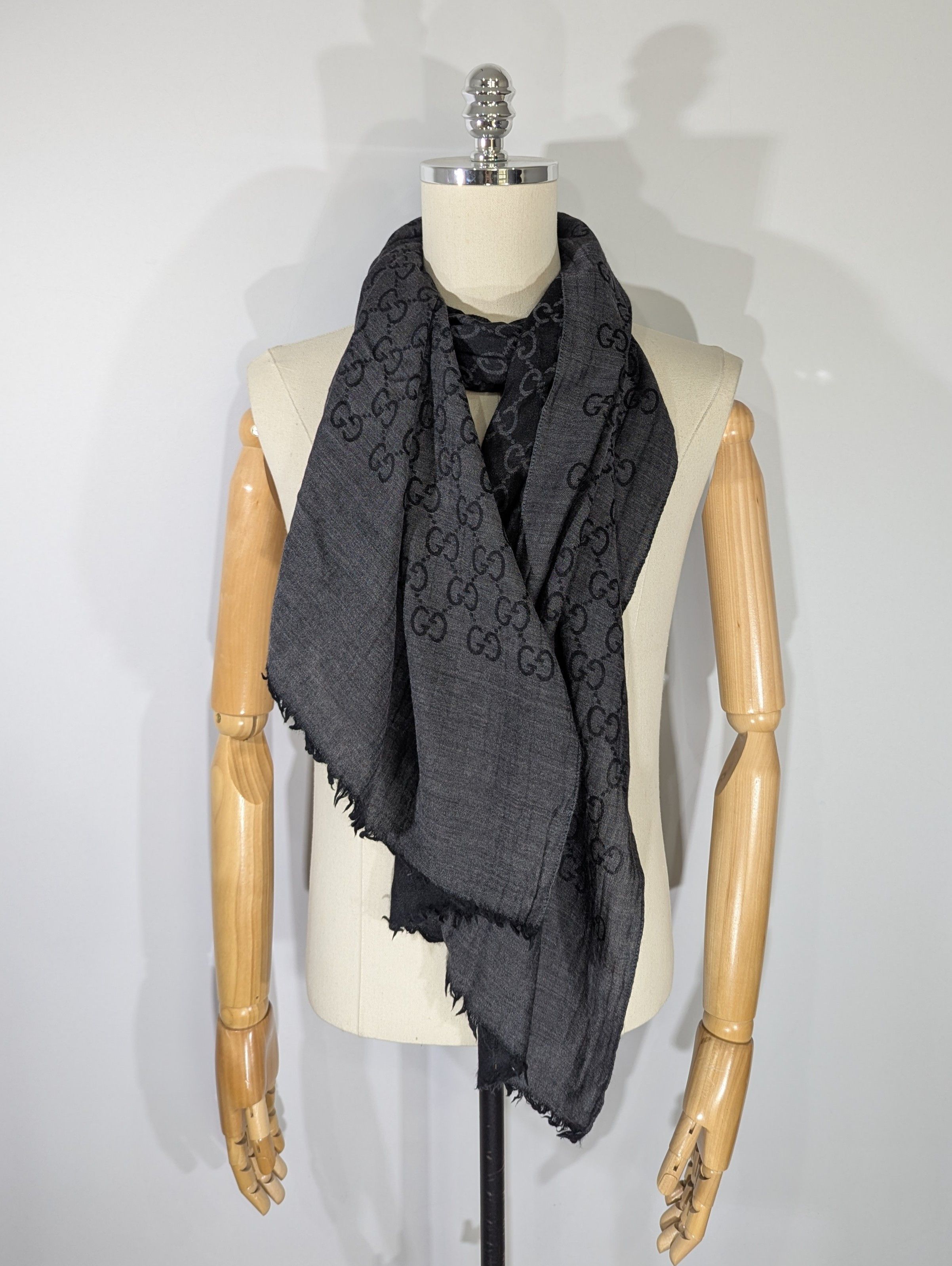 Gucci Gucci GG Monogram Scarf 200*70 Made In Italy 165903 3G646 Size ONE SIZE - 6 Thumbnail