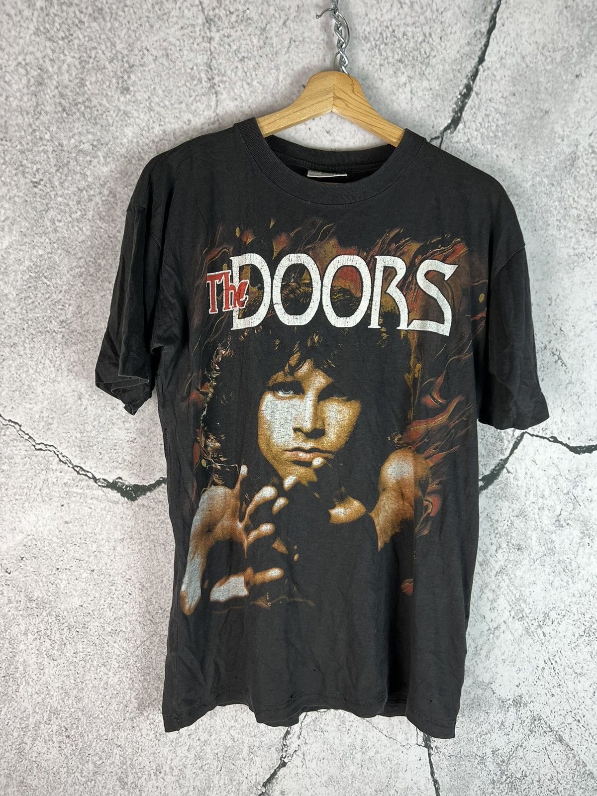 Band Tees VINTAGE 90s THE DOORS JIM MORRISON ROCK T-SHIRT TEE XL Size US XL / EU 56 / 4 - 1 Thumbnail