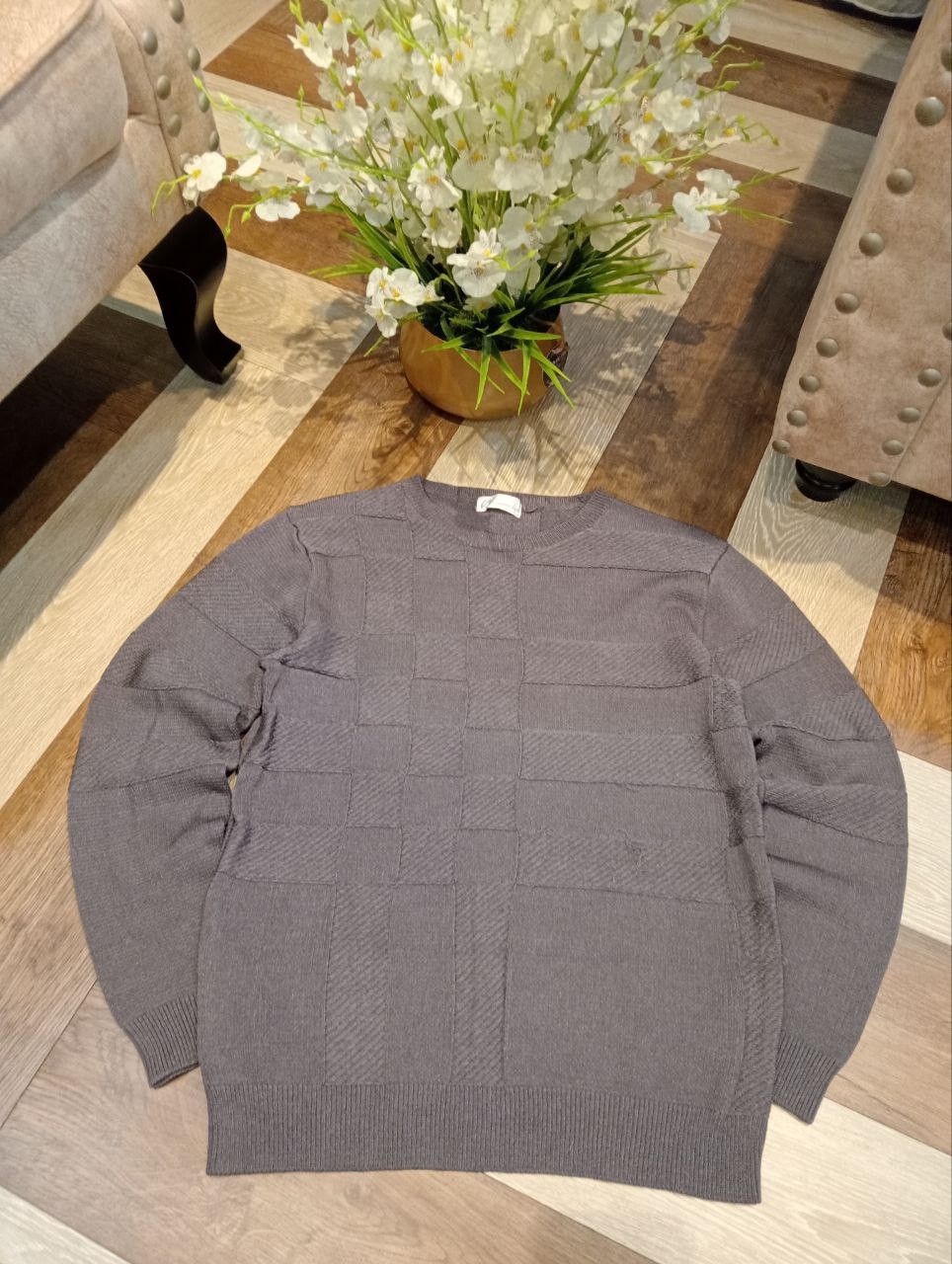 Tornado Mart TORNADO MART JAPAN PATCHWORK CREWNECK KNIT TOP SWEATER Size US L / EU 52-54 / 3 - 2 Thumbnail