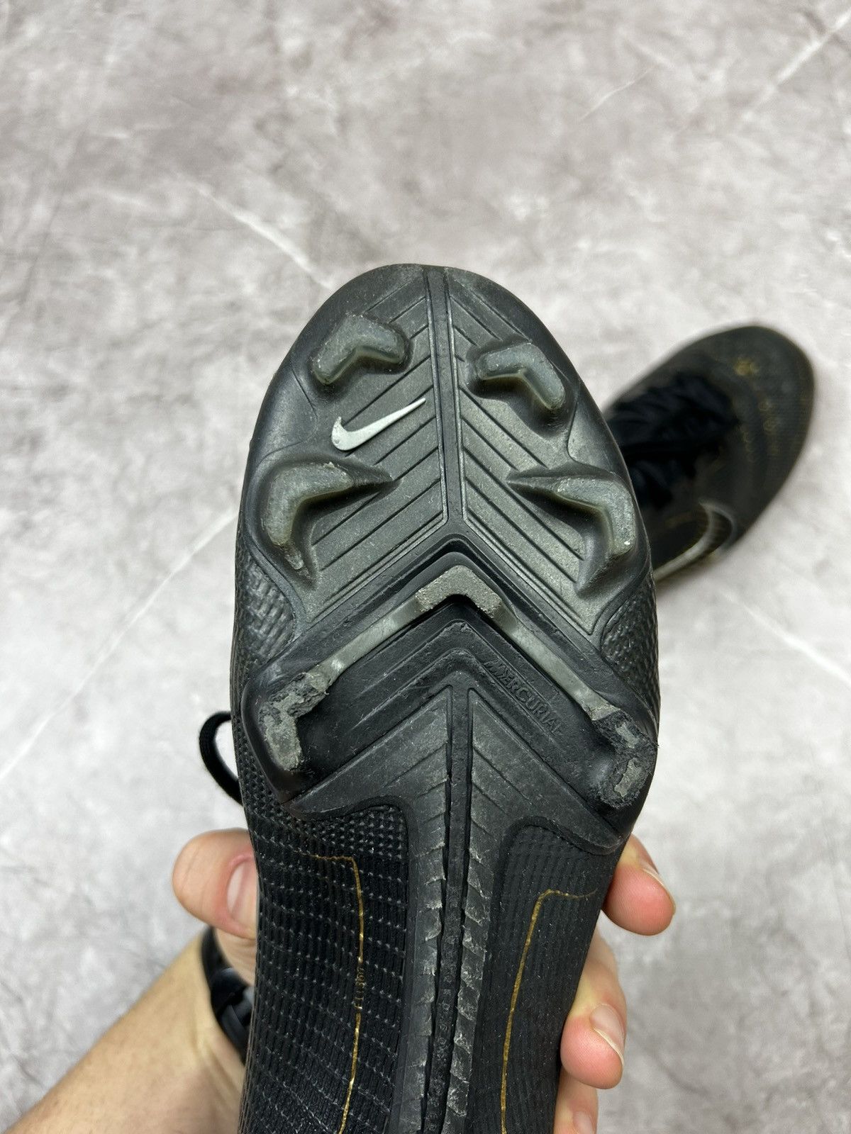 Nike Nike Mercurial Superfly 8 Pro FG Black Metallic Gold Size US 9.5 / EU 42-43 - 17 Thumbnail