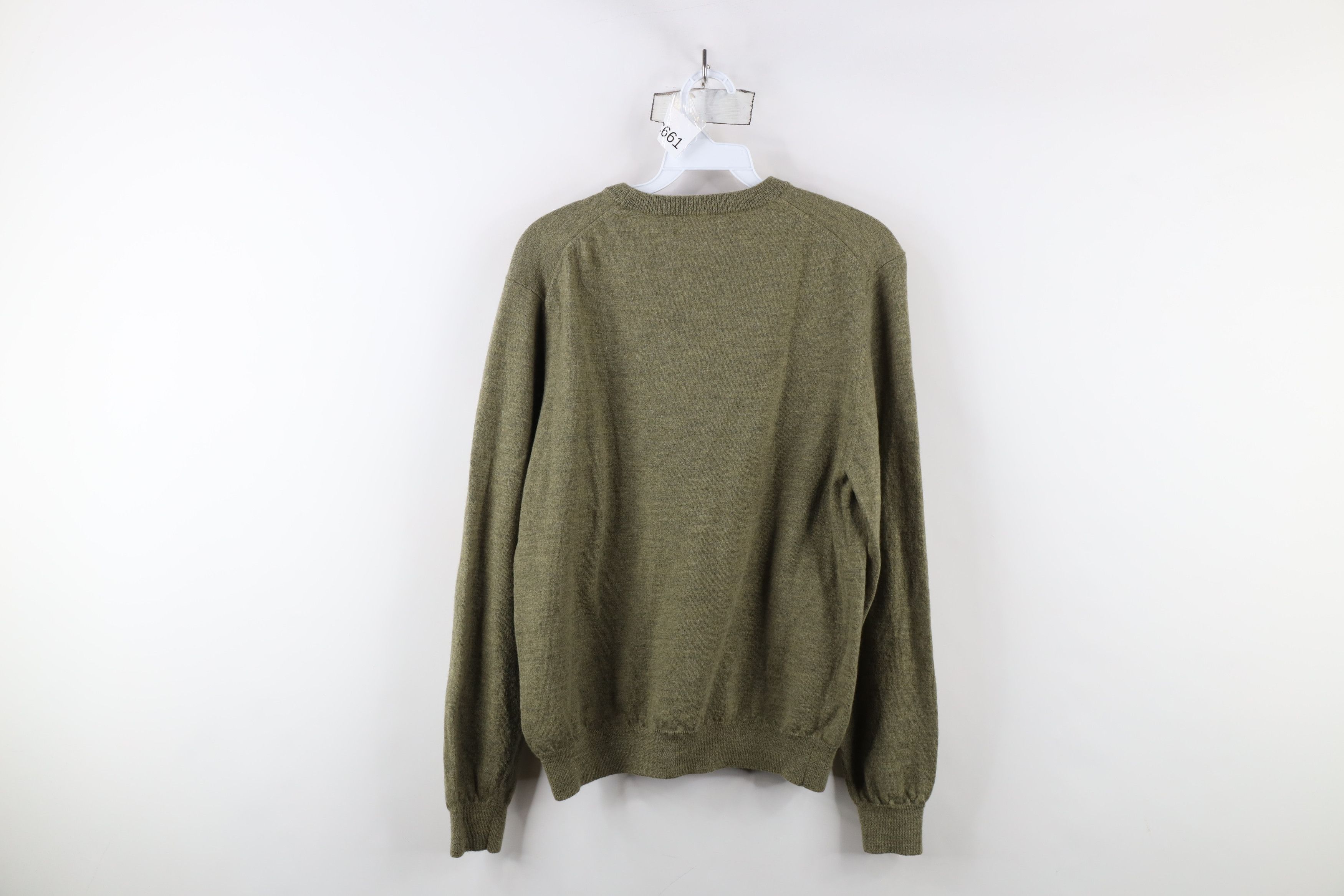 Vintage Vintage 90s Streetwear Wool Knit Crewneck Sweater Green Size US S / EU 44-46 / 1 - 6 Thumbnail